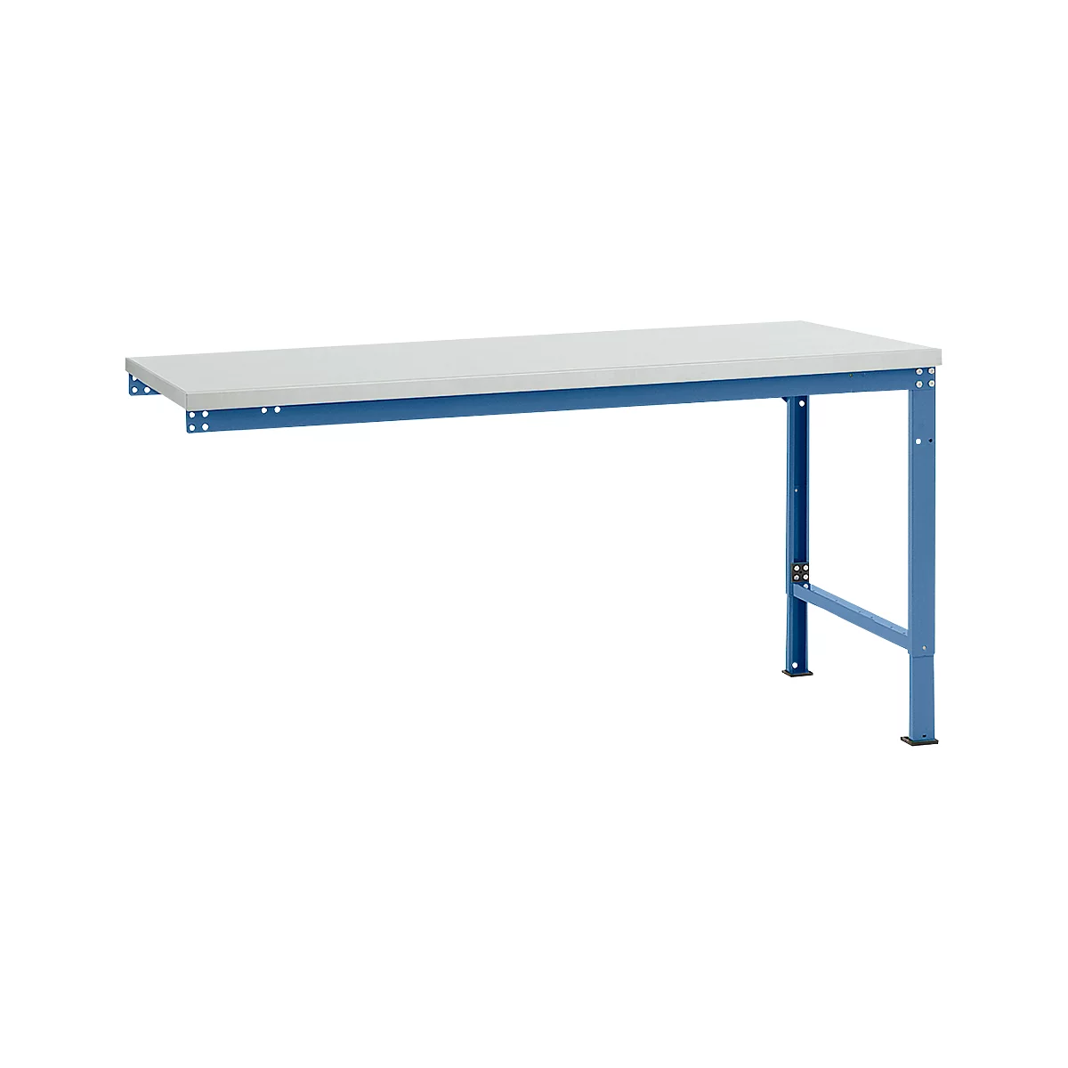 Manuflex aanbouwtafel UNIVERSAL Speciaal, tafelblad kunststof, 1750 x 1000, briljantblauw