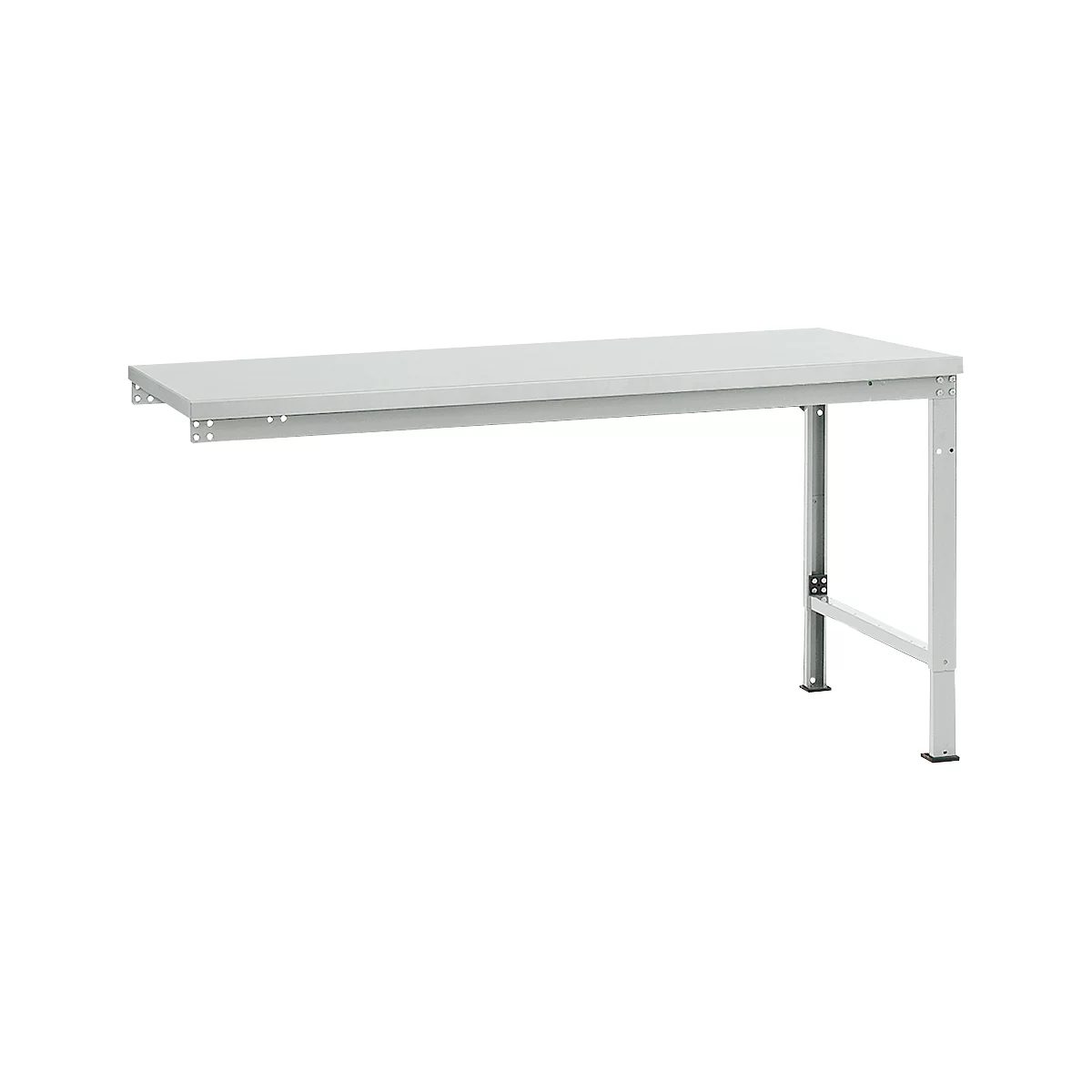 Manuflex aanbouwtafel UNIVERSAL Speciaal, tafelblad kunststof, 1750 x 1000, lichtgrijs
