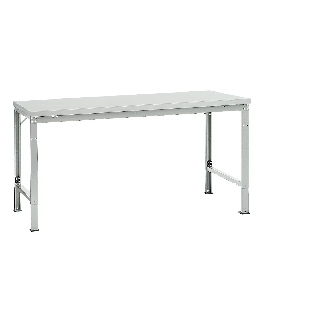Manuflex basistafel UNIVERSAL Speciaal, 1750 x 1000 mm, melamine lichtgrijs, lichtgrijs