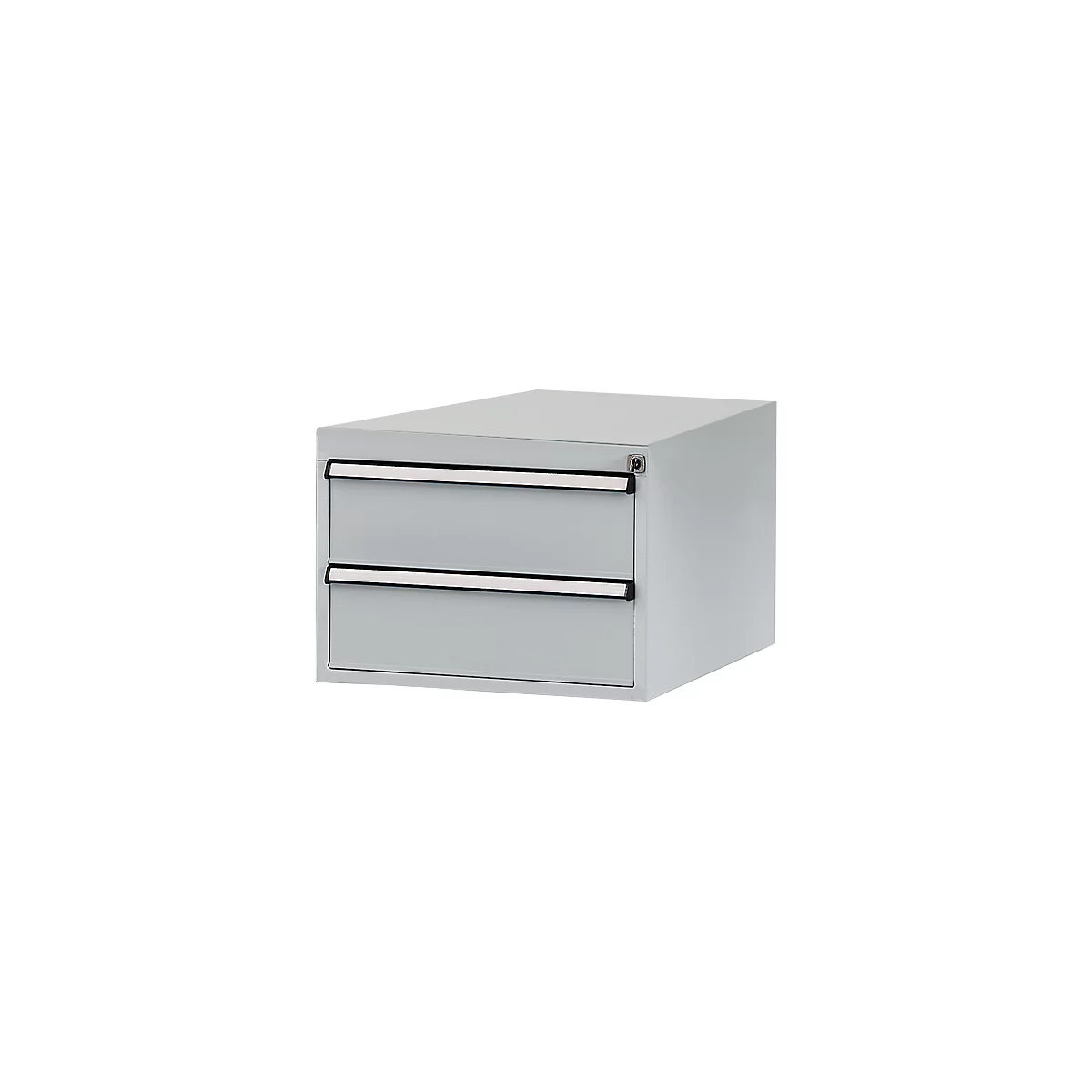 Manuflex onderbouw met schuifladen, voor werkbank Profi diepte 700 mm, aluminium zilver