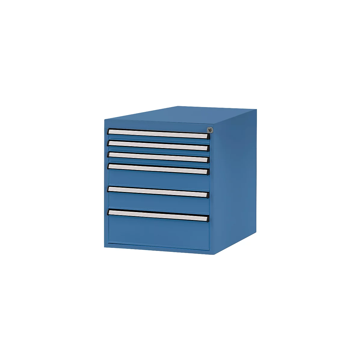 Manuflex onderbouw met schuifladen, voor werkbank Profi diepte 700 mm, briljantblauw