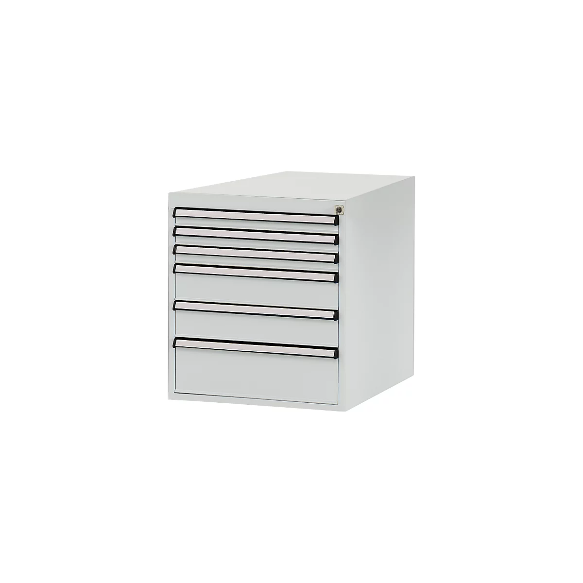 Manuflex onderbouw met schuifladen, voor werkbank Profi diepte 700 mm, lichtgrijs