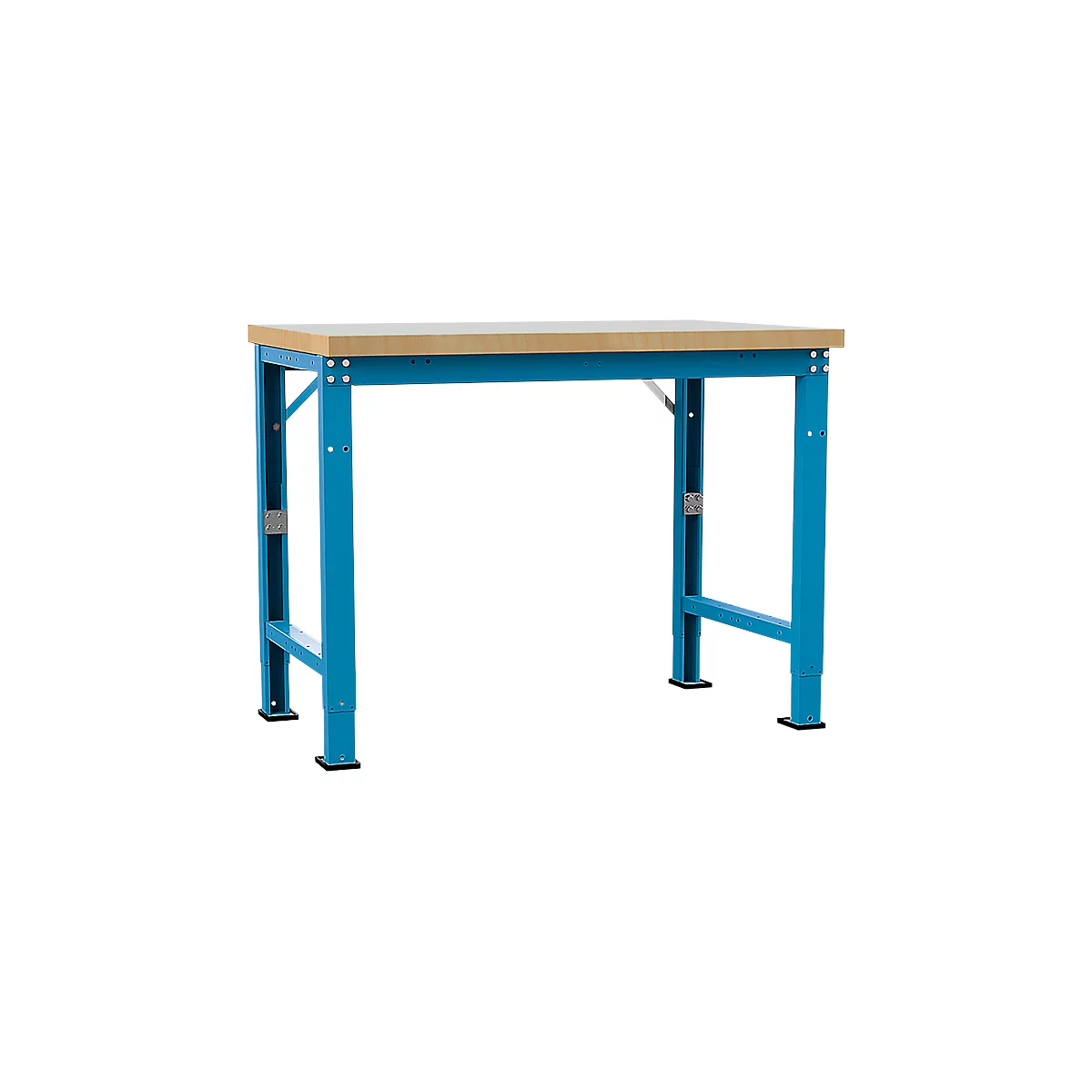Manuflex werkbank Profi speciaal, tafelblad kunststof, 1250 x 700 mm, lichtblauw