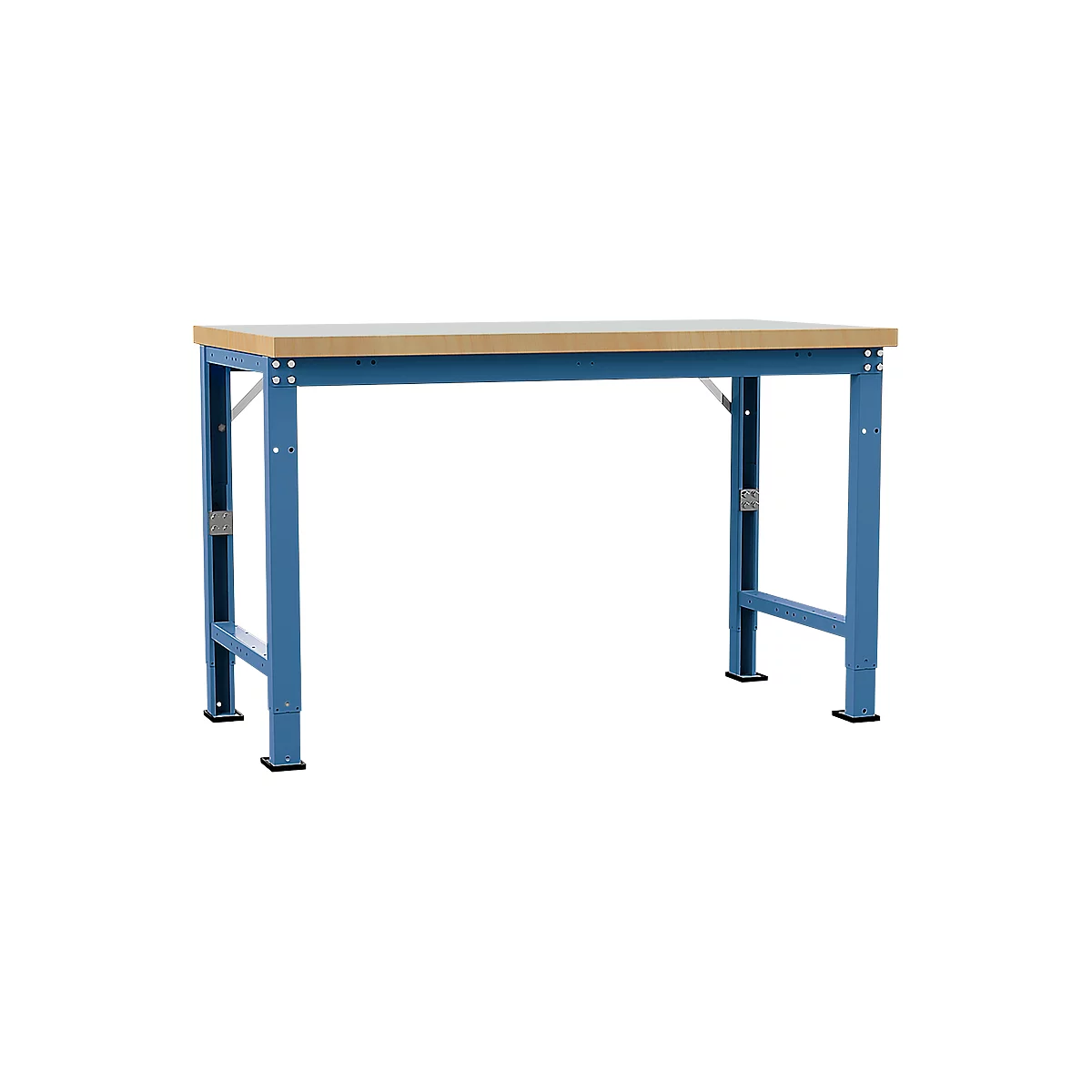 Manuflex werkbank Profi speciaal, tafelblad kunststof, 1500 x 700 mm, briljantblauw
