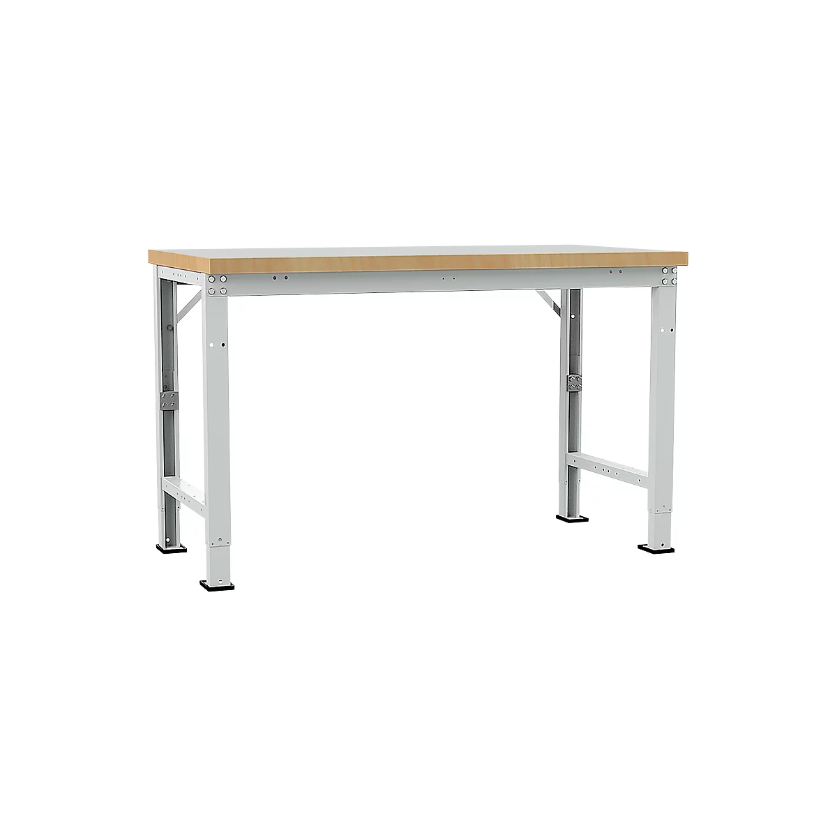 Manuflex werkbank Profi speciaal, tafelblad kunststof, 1500 x 700 mm, lichtgrijs
