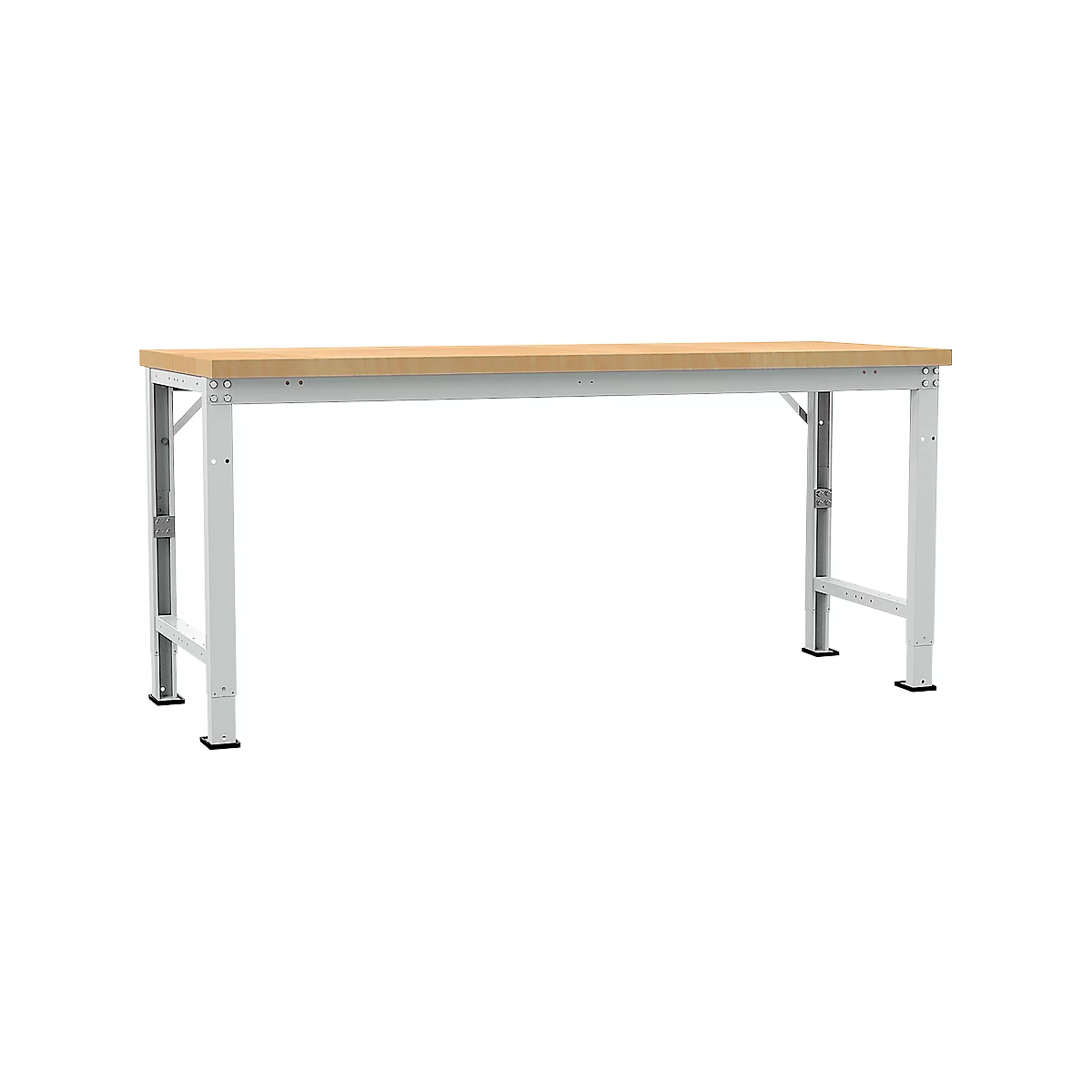 Manuflex werkbank Profi speciaal, tafelblad multiplex, 2000 x 700 mm, lichtgrijs