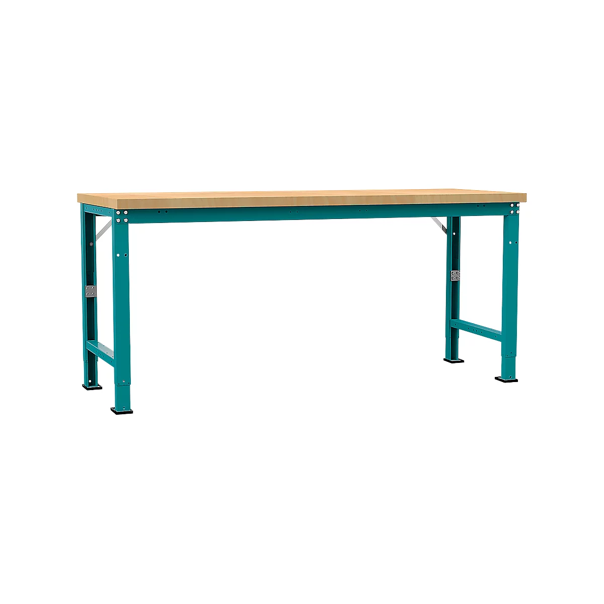 Manuflex werkbank Profi speciaal, tafelblad multiplex, 2000 x 700 mm, waterblauw