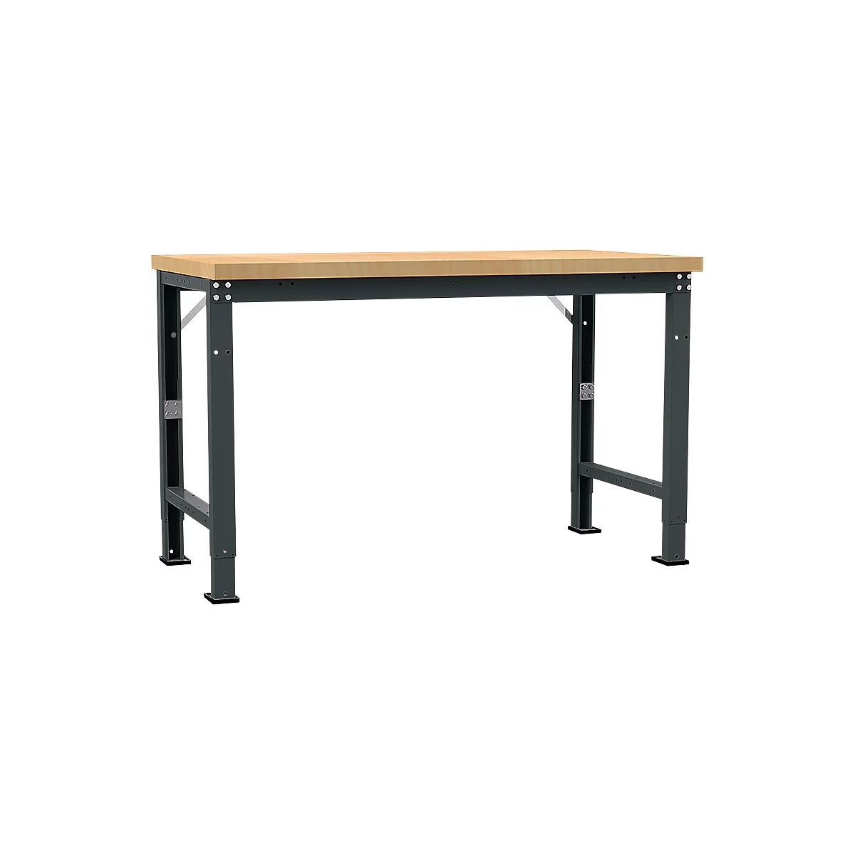 Manuflex Werkbank Profi Spezial, Tischplatte Multiplex, 1500 x 700 mm, anthrazit