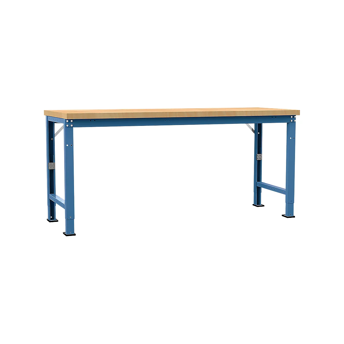 Manuflex Werkbank Profi Spezial, Tischplatte Multiplex, 2000 x 700 mm, brillantblau