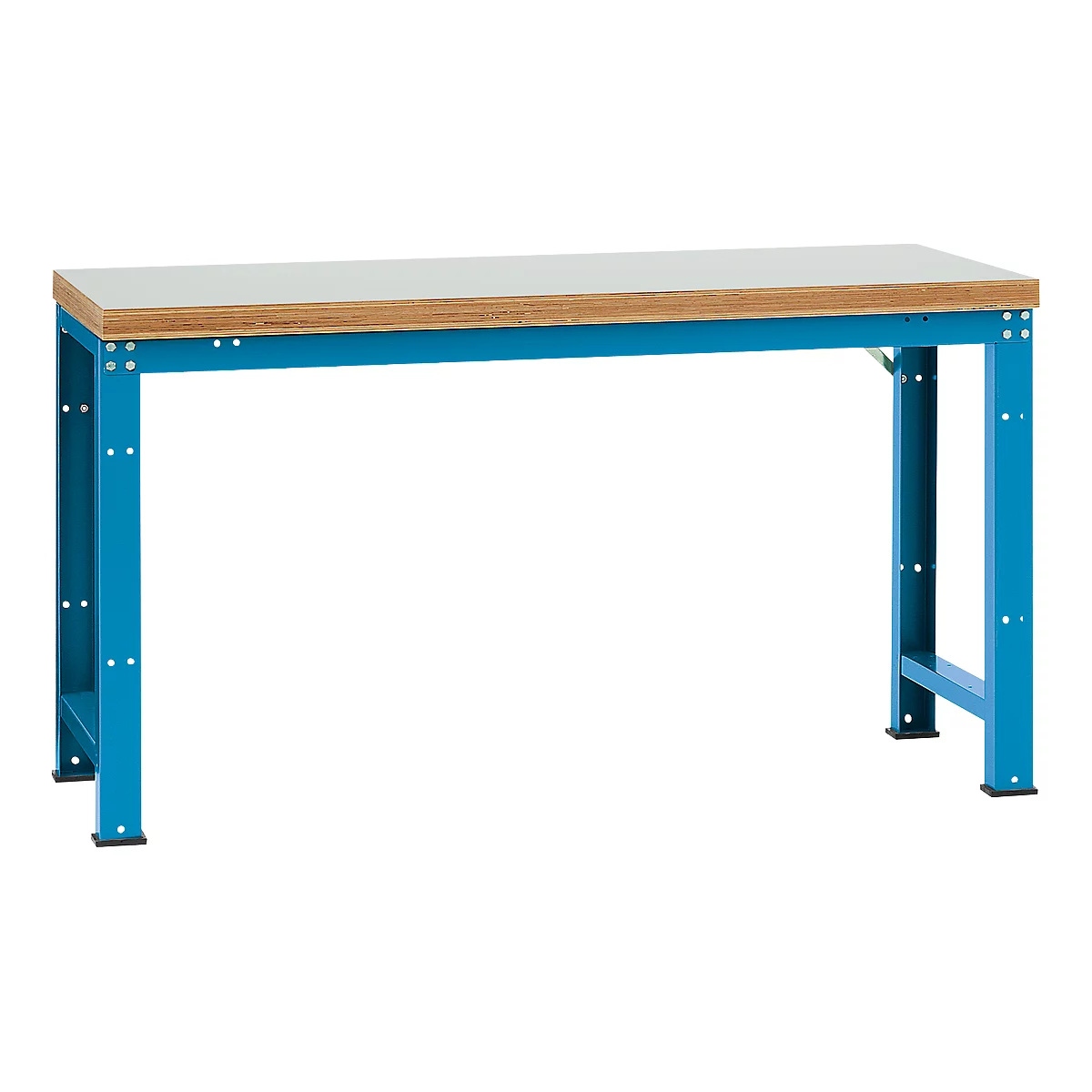 Manuflex werkbank Profi standaard, Tafelblad kunststof B 1750 x D 700, lichtblauw