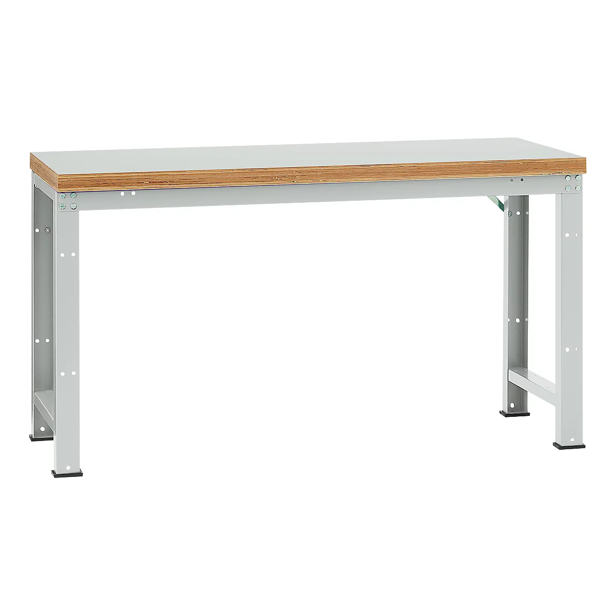 Manuflex werkbank Profi standaard, Tafelblad kunststof B 1750 x D 700, lichtgrijs