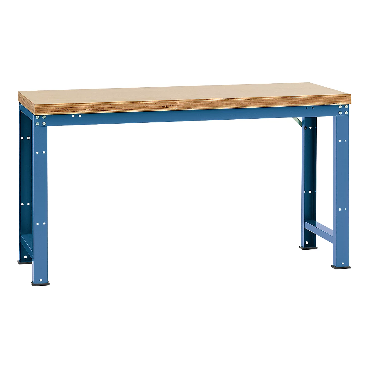 Manuflex werkbank Profi standaard, Tafelblad multiplex B 1750 x D 700, briljantblauw