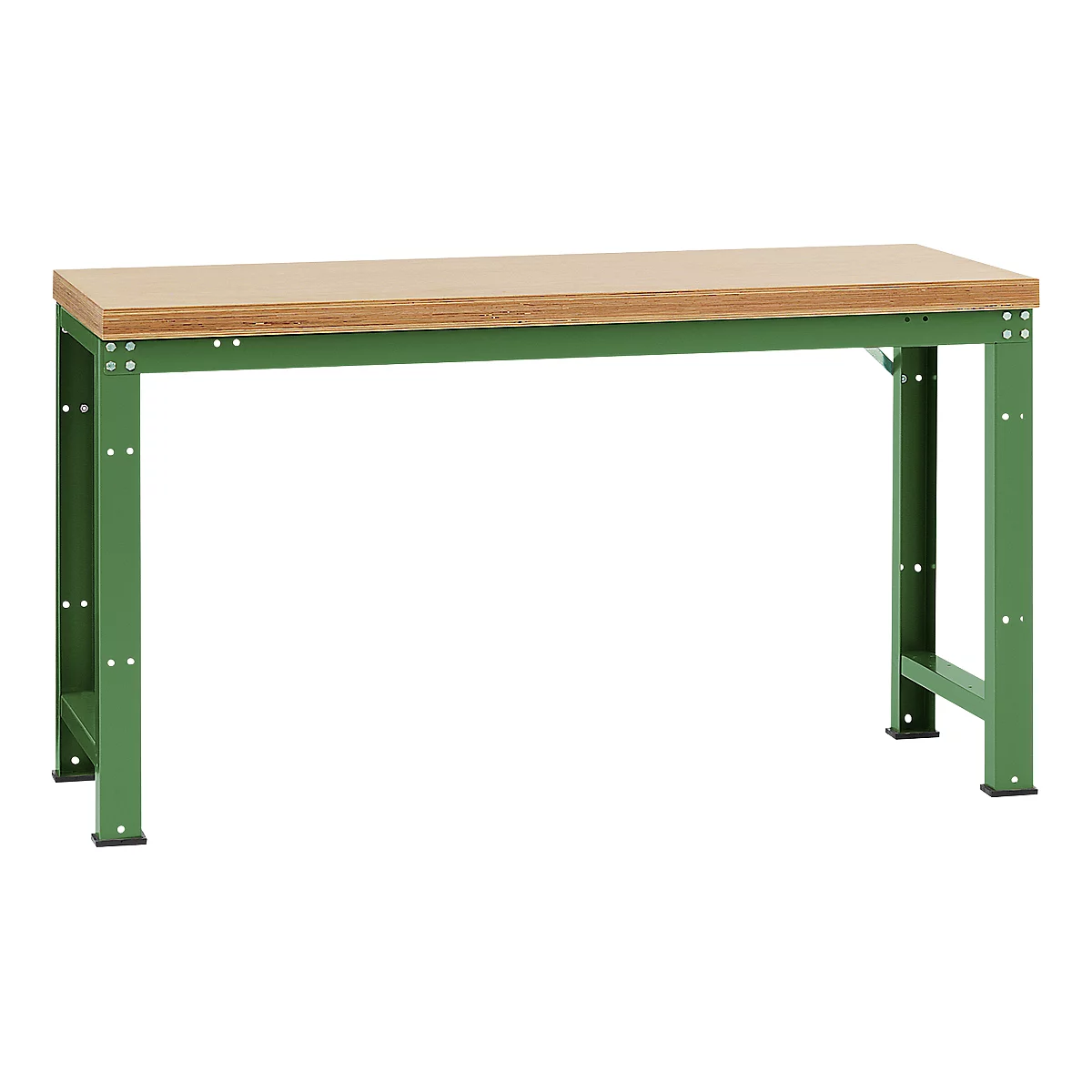 Manuflex werkbank Profi standaard, Tafelblad multiplex B 1750 x D 700, resedagroen