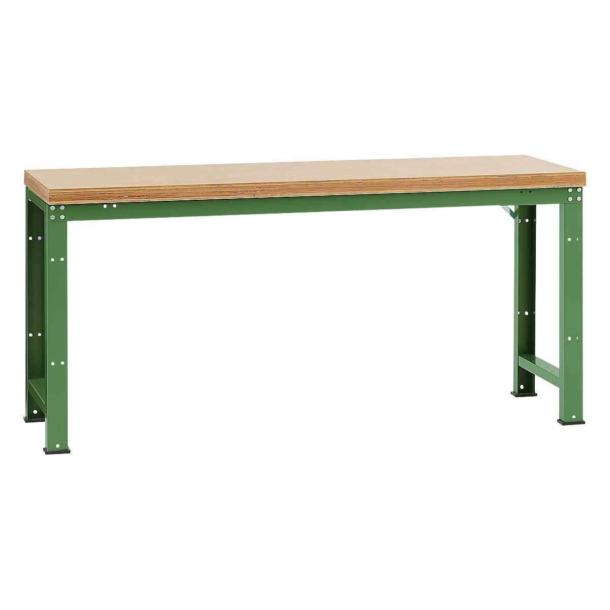 Manuflex werkbank Profi standaard, Tafelblad multiplex B 2000 x D 700, resedagroen