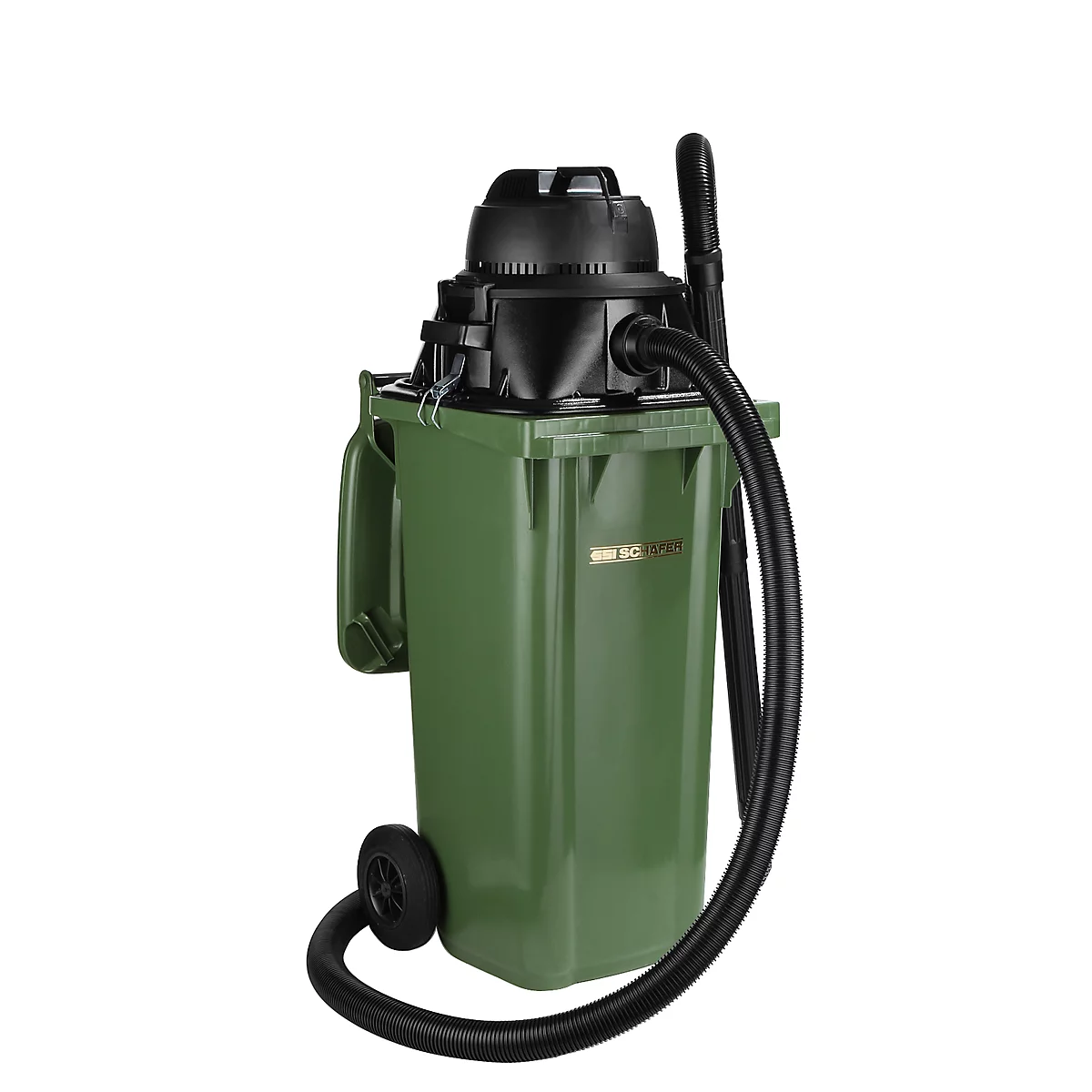 Manutec-Mammut opzetstofzuiger, 1100 W, geschikt voor 120 l afvalbakken, met of zonder gereedschapaansluiting, met 1 patroonfilter & 1 vliesfilter