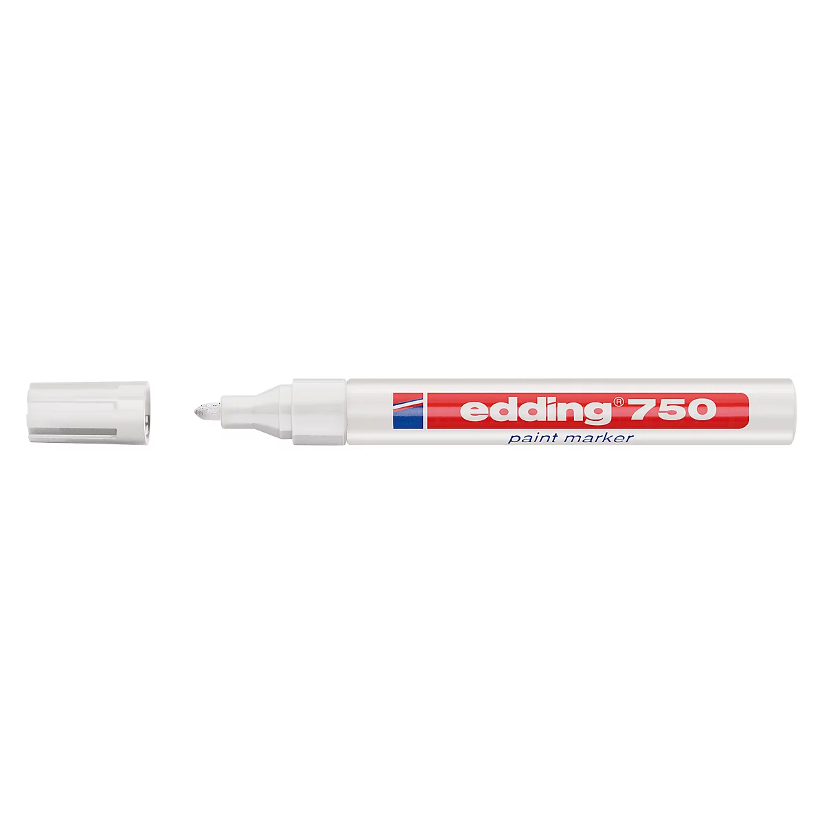 Marcador de pintura EDDING 750, 2-4 mm, blanco, 10 piezas