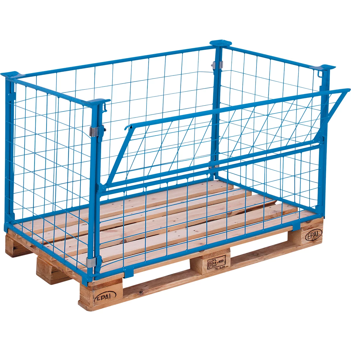 Marco superpuesto de palet tipo 64, 1200 x 800 x 1000 mm, lacado