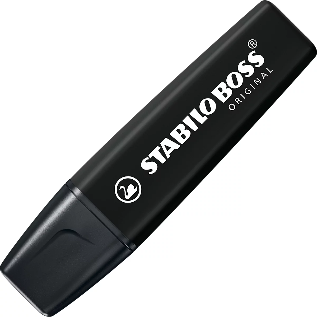 Markeerstift STABILO® BOSS Original NatureCOLORS, wigvormige punt, lichtecht, sneldrogend, zwart, 10 stuks