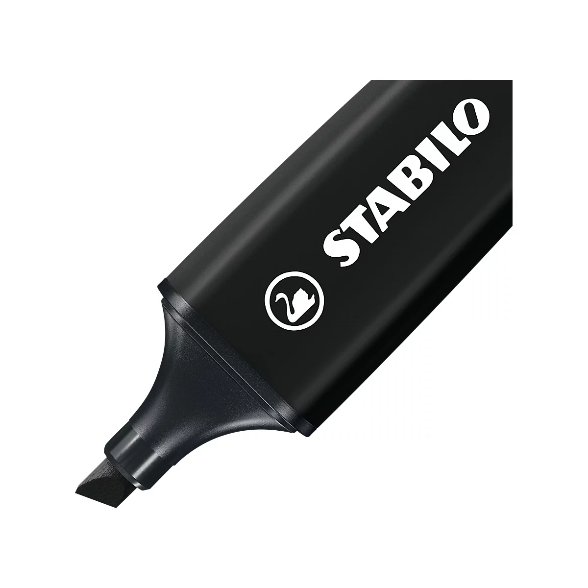 Markeerstift STABILO® BOSS Original NatureCOLORS, wigvormige punt, lichtecht, sneldrogend, zwart, 10 stuks