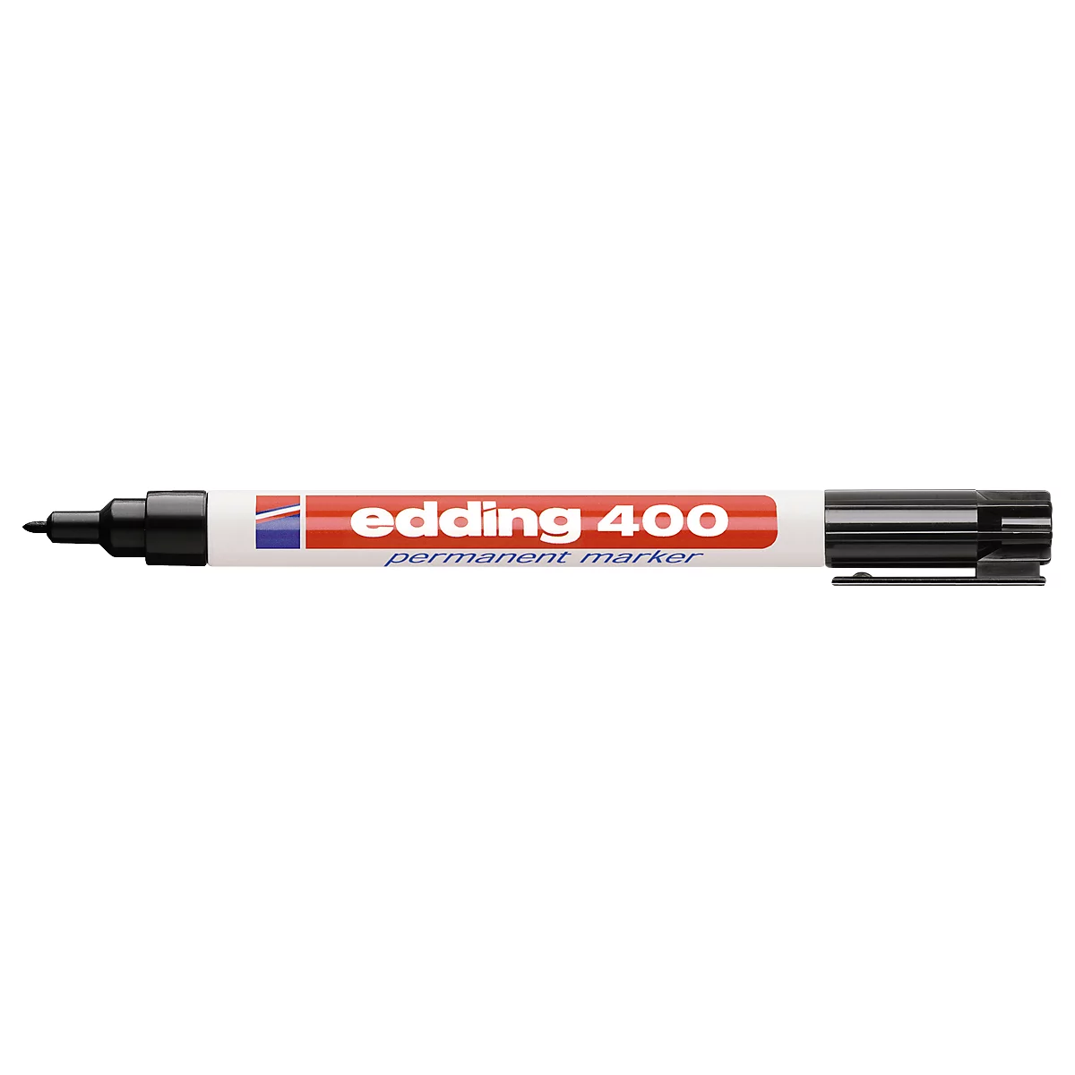 Marker edding 400, fijne punt, zwart, 1 stuk