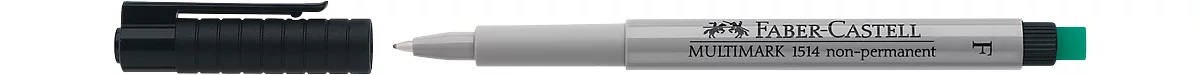 Marker Faber-Castell Multimark, inkl. Spezialradierer, schwarz, F, non-permanent
