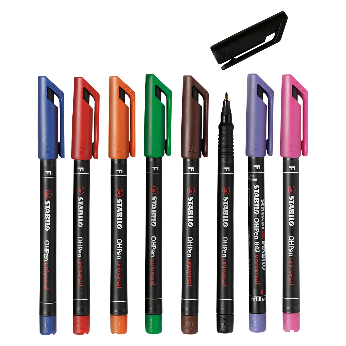 Marker OHPen universal STABILO® OHP, watervast, set van 4, fijnfijn