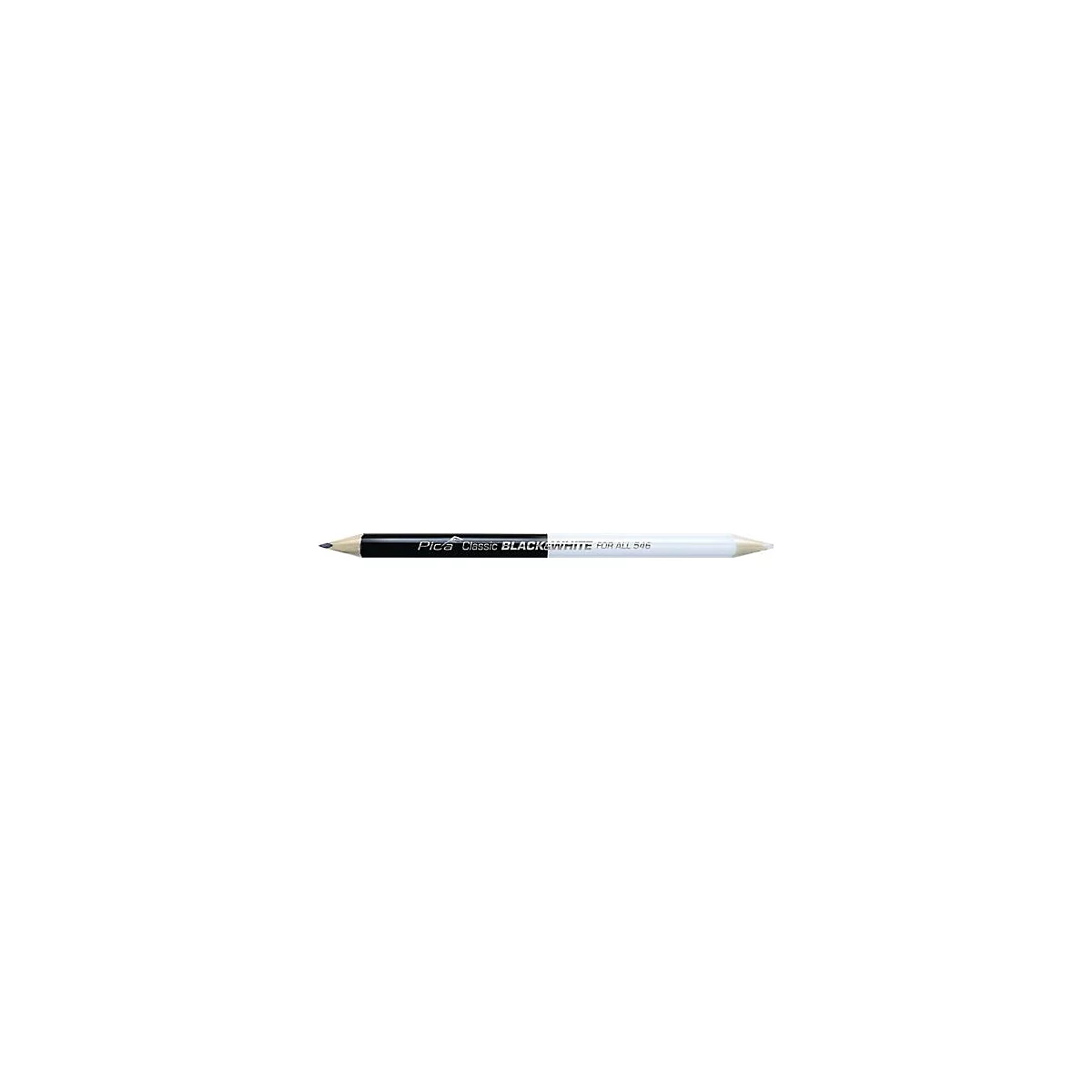 Markierstift Classic FOR ALL Black&White L.24cm 2B beids.gespitzt PICA