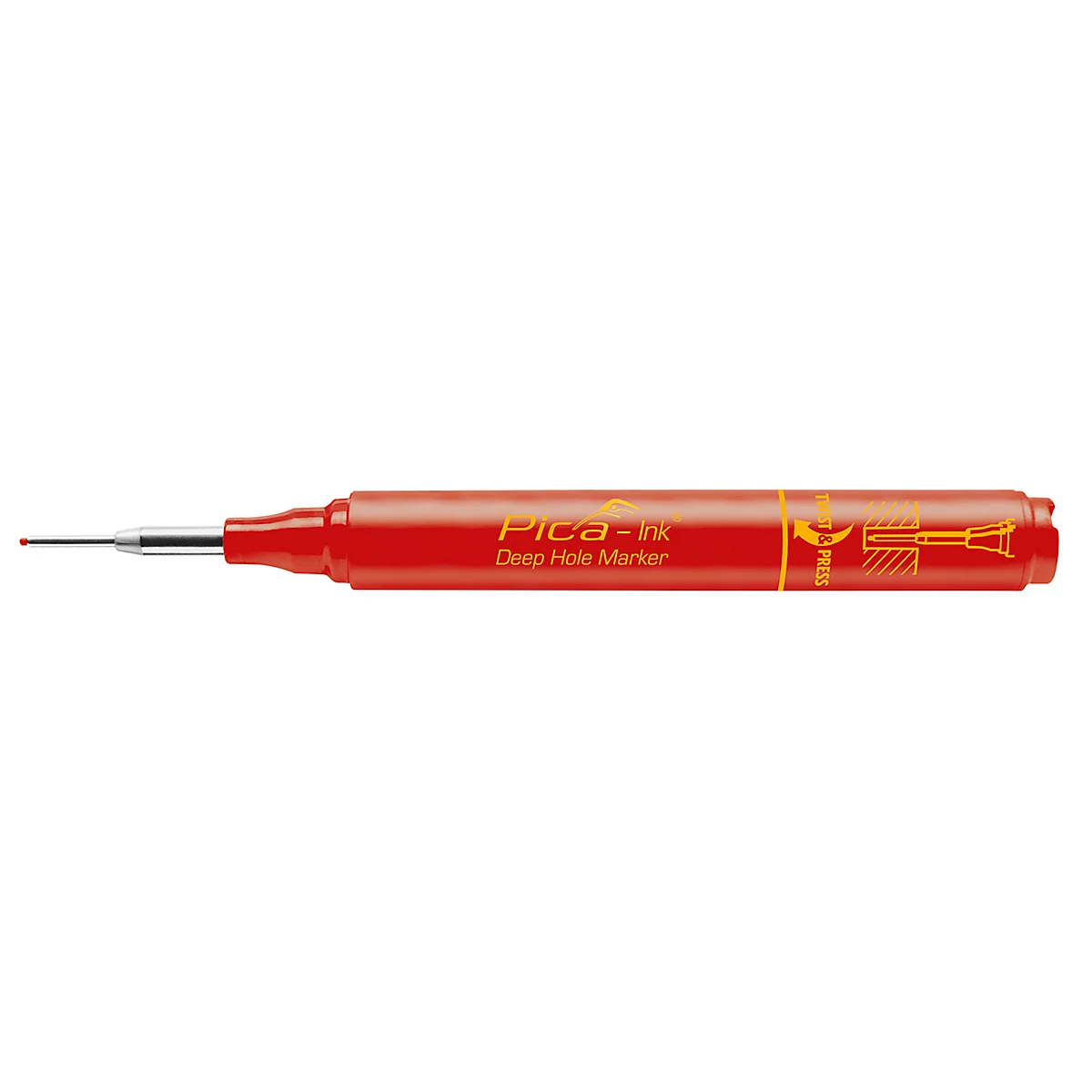 Marqueur mine longue INK Pica, épaisseur de trait 1,5 mm, rouge
