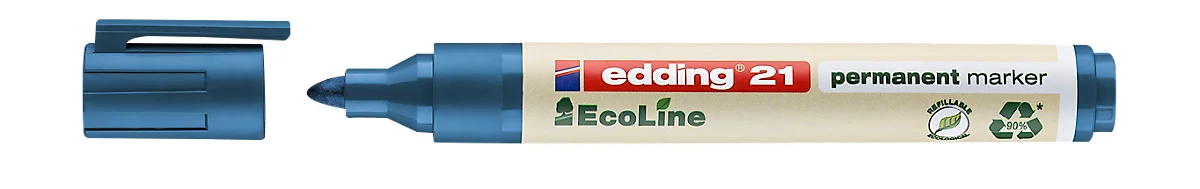 edding 21 EcoLine Marqueur permanent - 90% de plastique recyclé