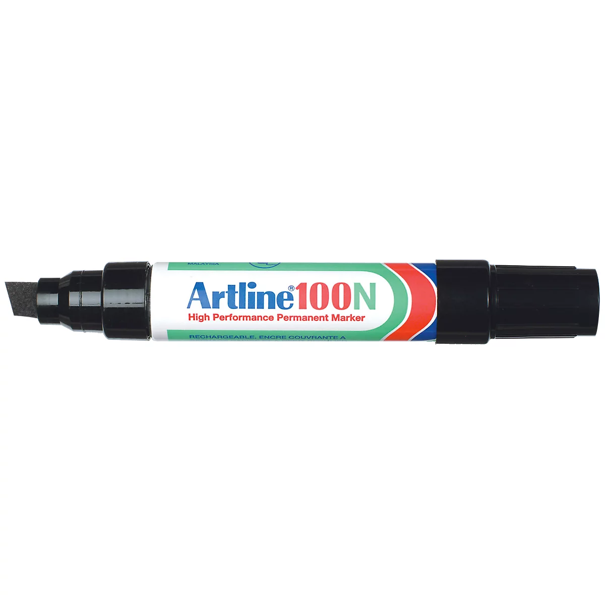 Marqueur permanent Artline 100, pointe biseautée, noir, 12 pièces