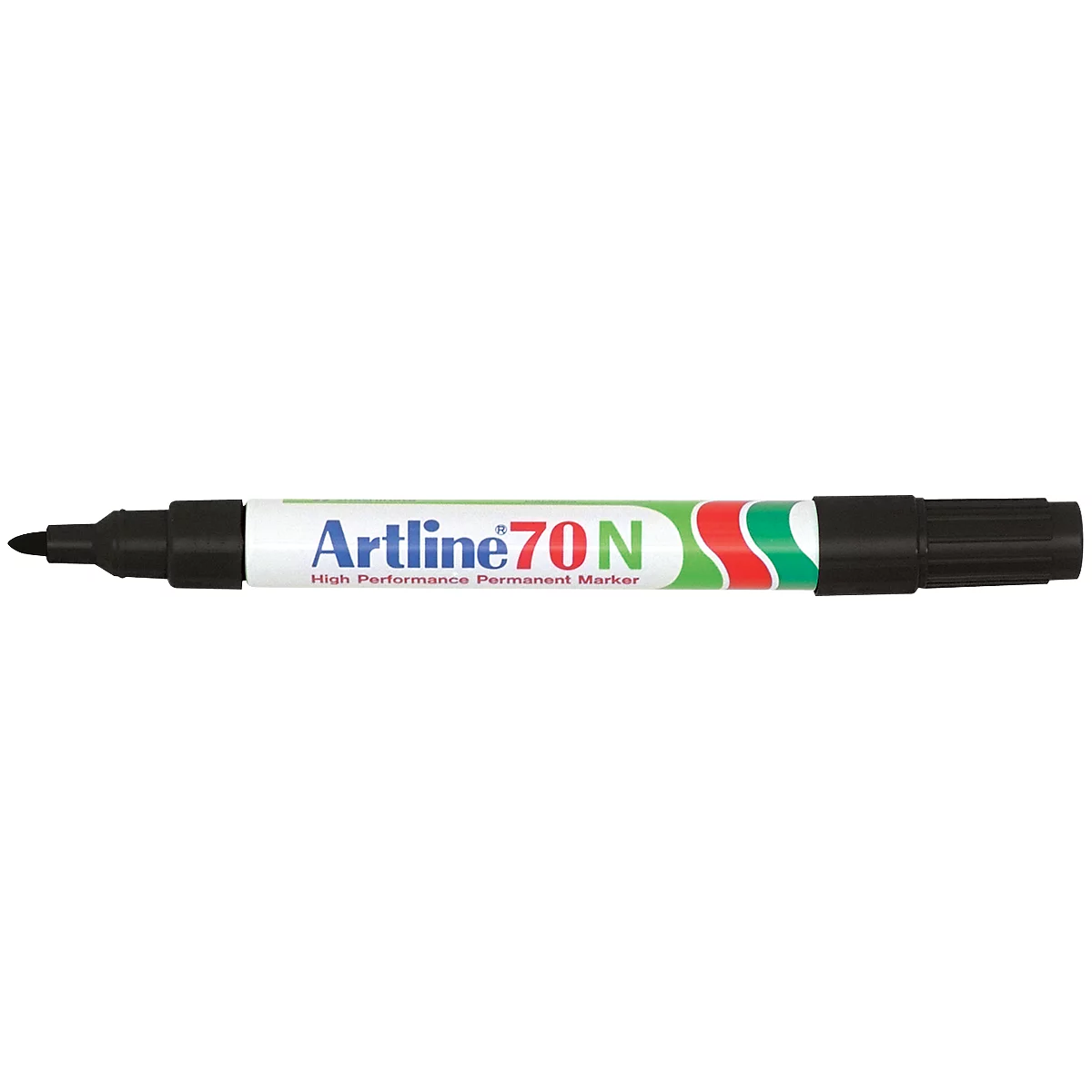 Marqueur permanent Artline 70, pointe ronde, noir, 12 pièces