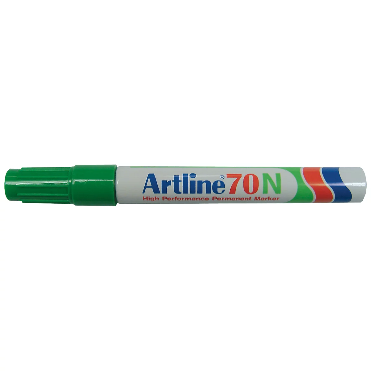Marqueur permanent Artline 70, pointe ronde, vert, 12 pièces