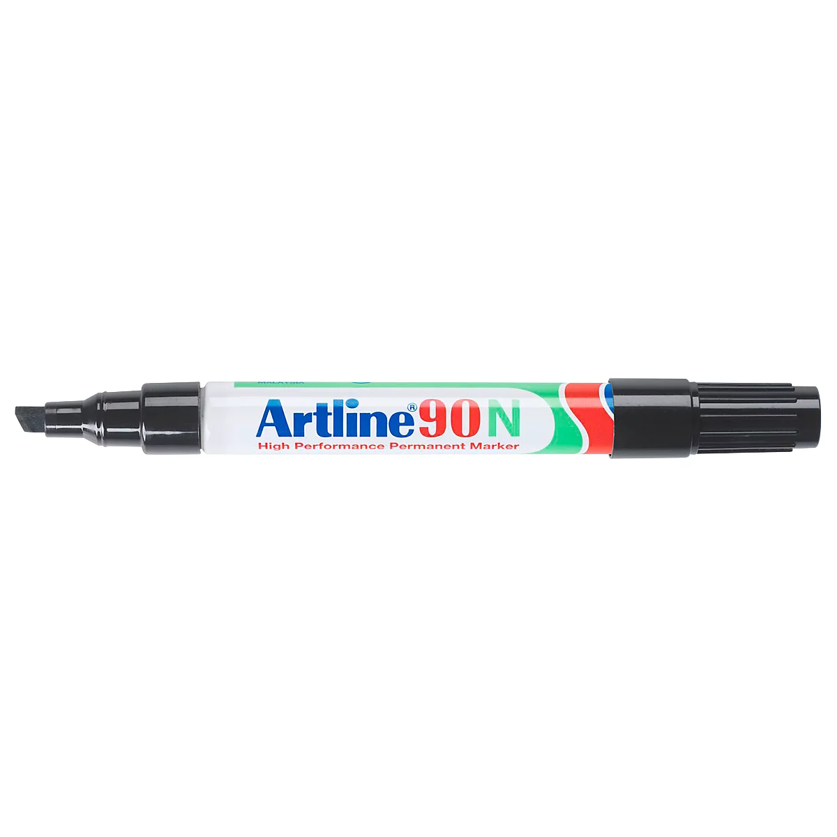 Marqueur permanent Artline 90, pointe bisautée, noir, 12 pièces