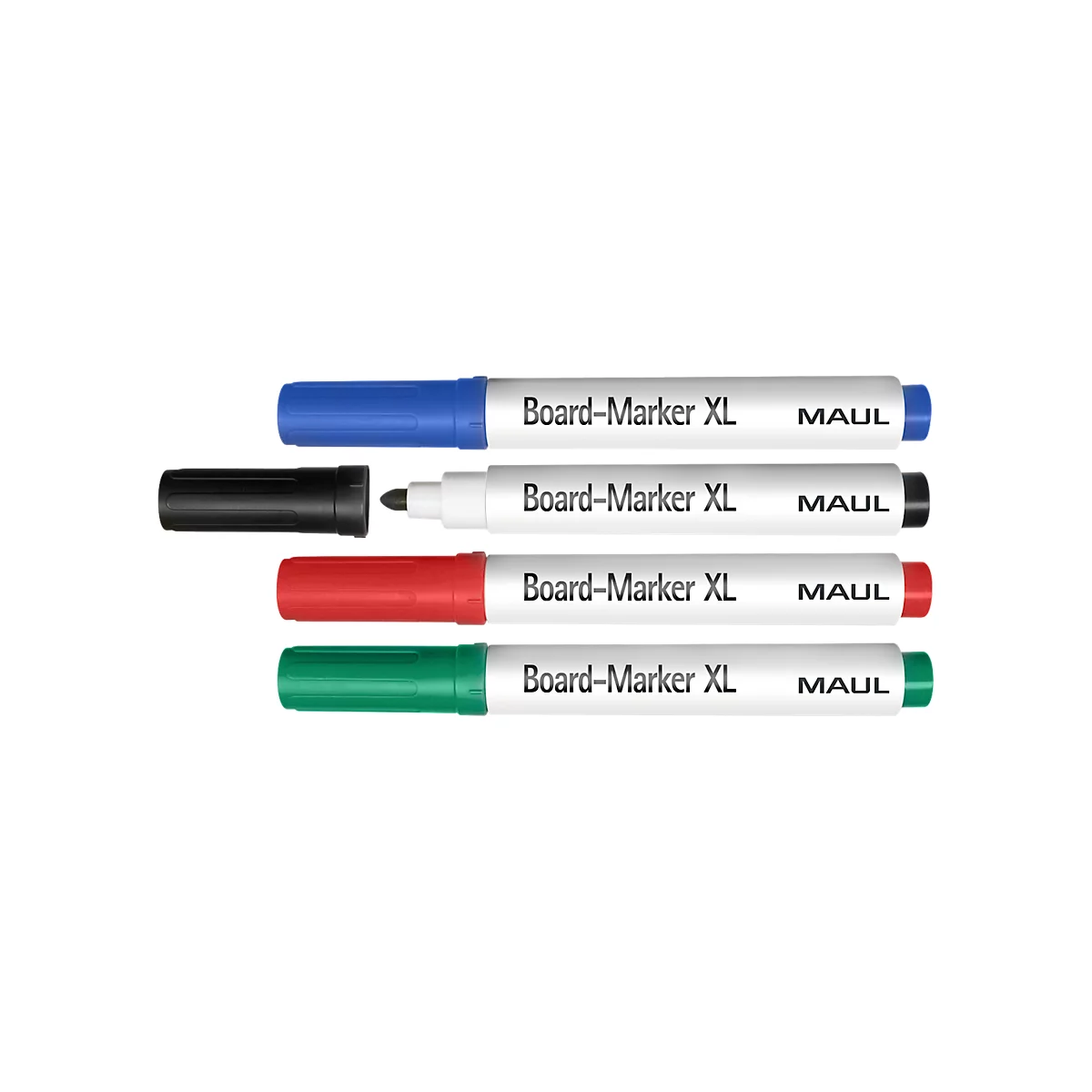 Marqueur pour tableau blanc MAUL, pointe XL, couleurs assorties, lot de 4