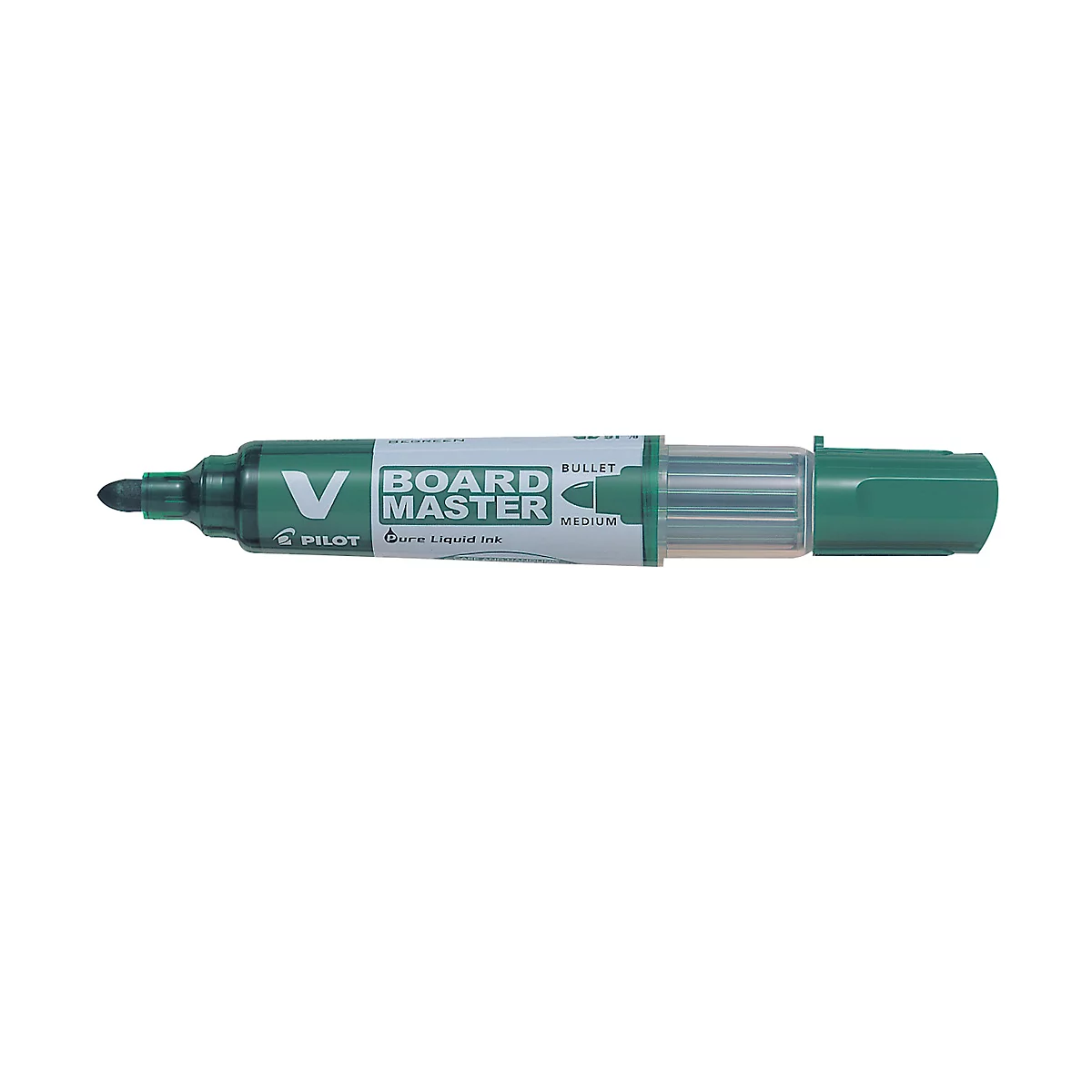 Marqueur pour tableaux blancs PILOT V-Board Master, rechargeable, indicateur de niveau d'encre, pointe ogive, vert, 1 pc.
