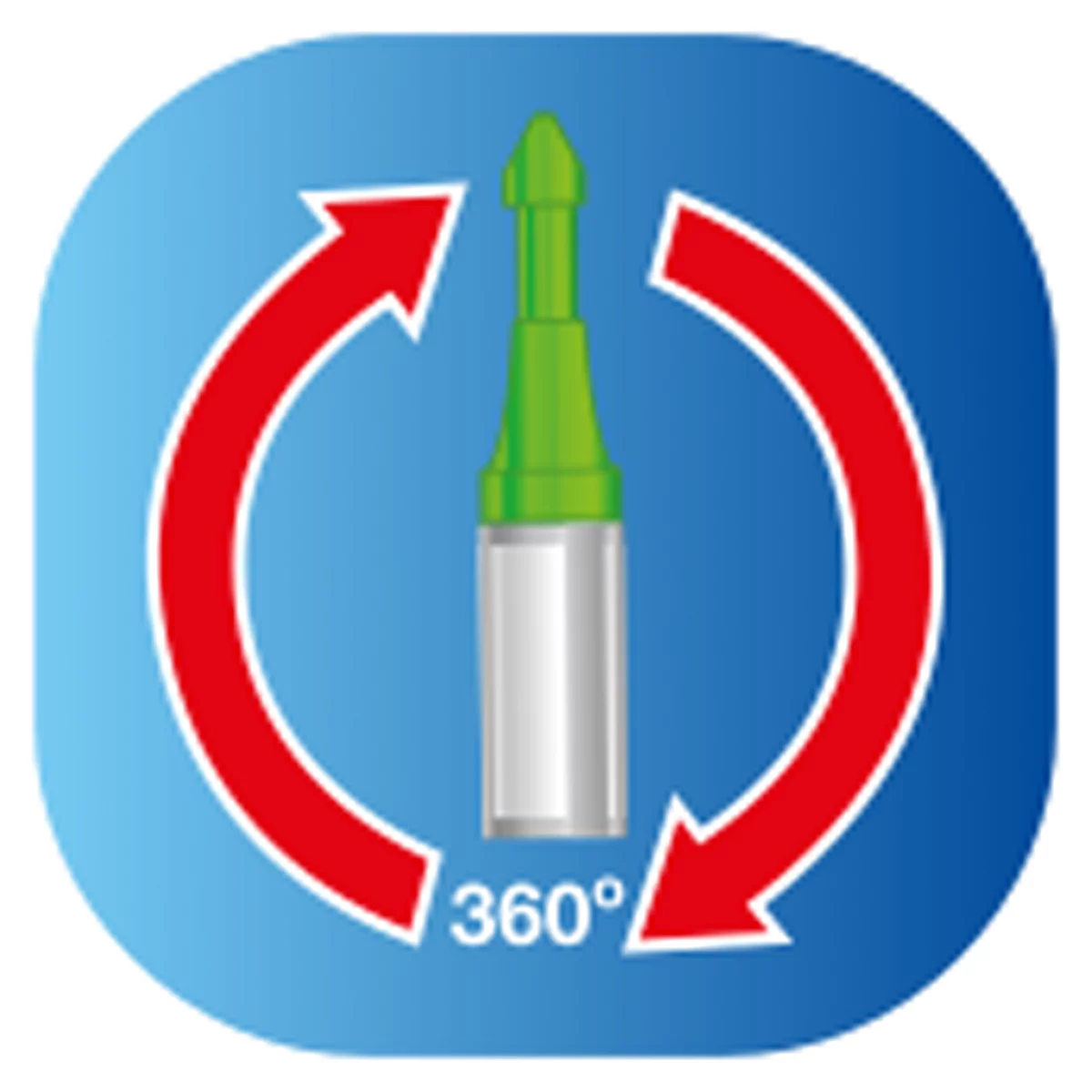 Marqueur pour trous de forage edding 8870, pour le marquage de trous de forage jusqu'à P 50 mm &amp; Ø 3-13 mm, effaçable, avec fermeture de sécurité, vert néon