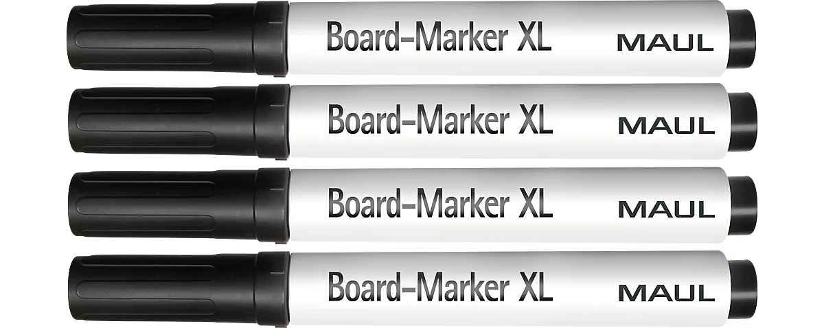 Marqueur pour whiteboard XL MAUL, noir, 4 p.
