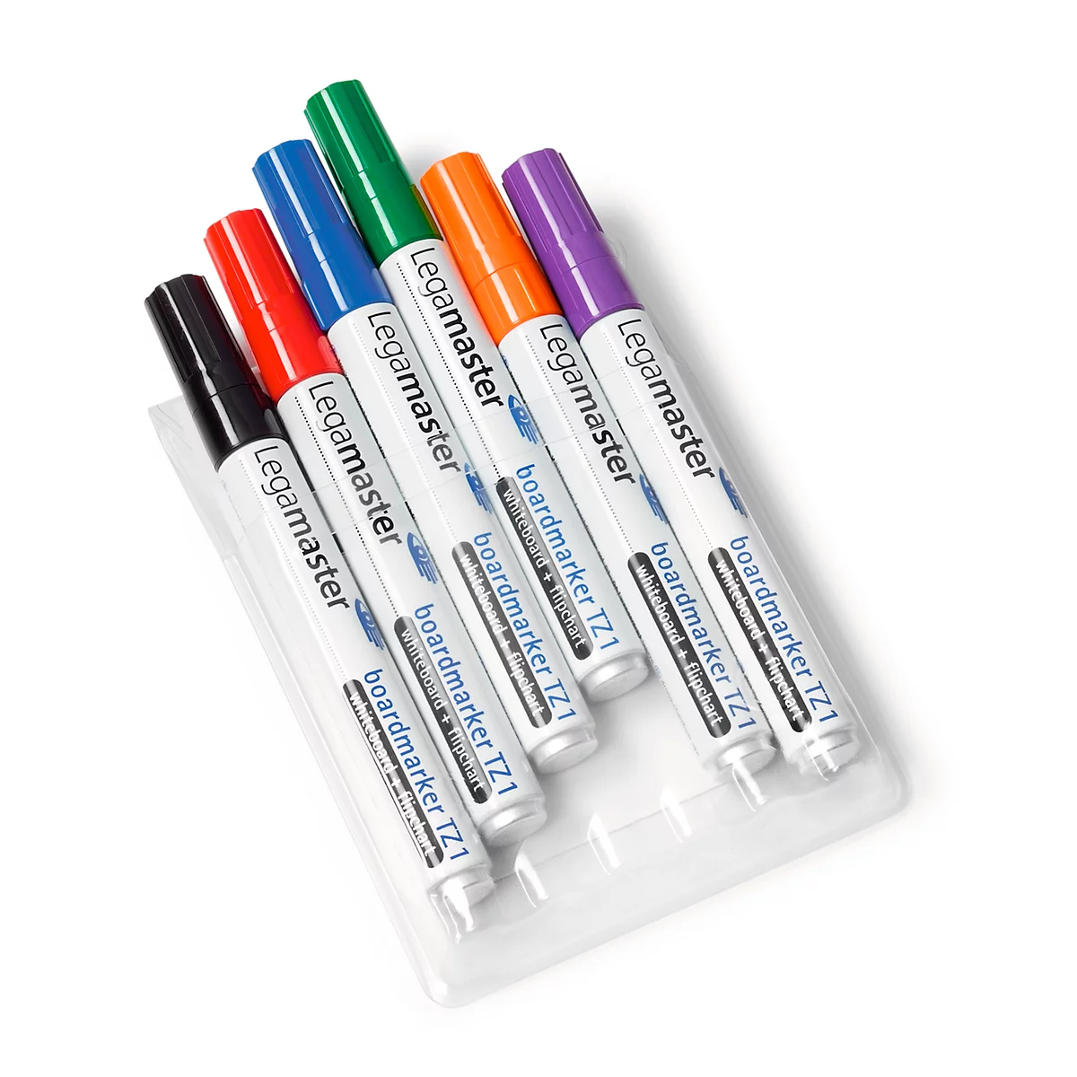 Marqueurs à whiteboard TZ1, pour flipcharts et whiteboards, 6 p., classés par couleur