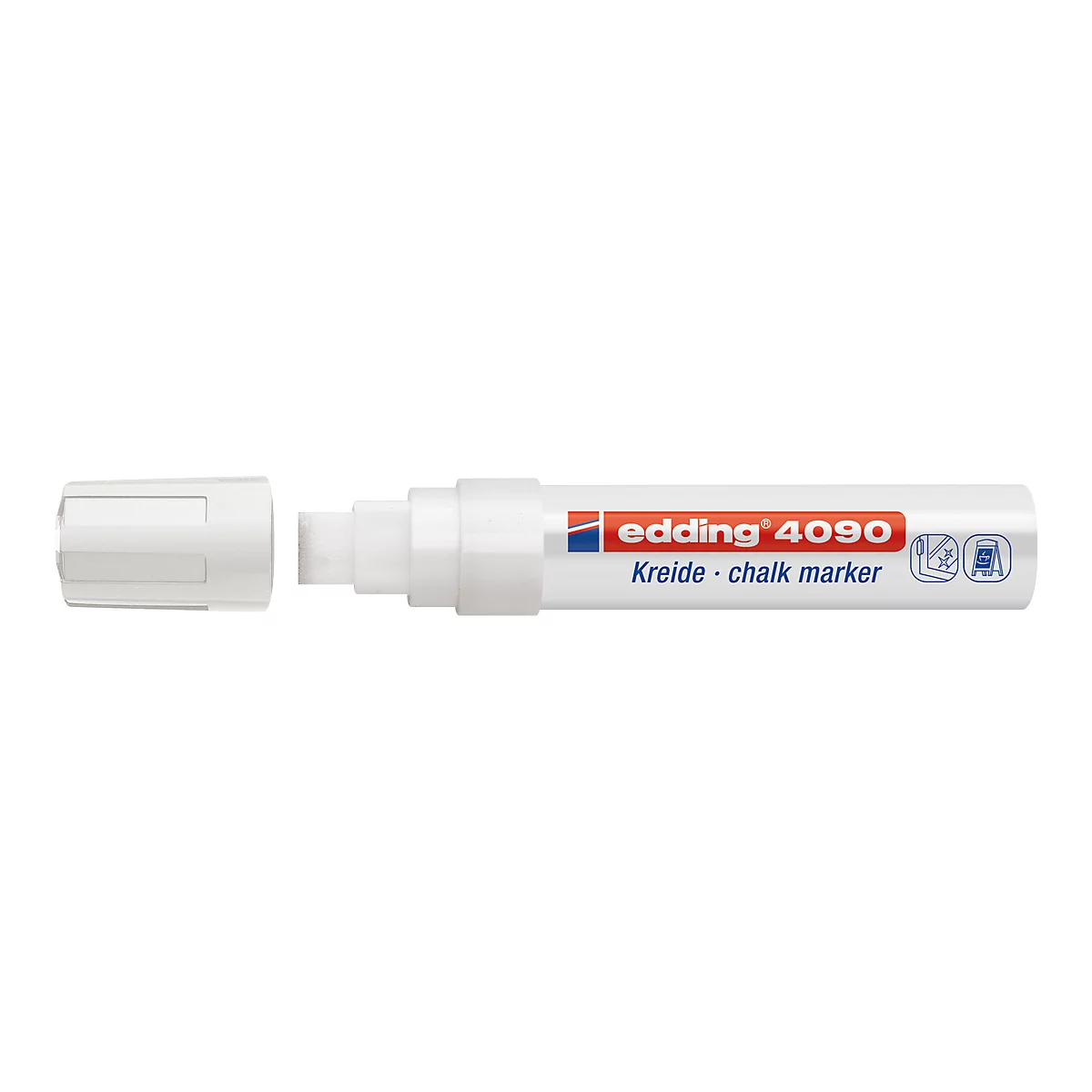 Marqueurs craie 4090 edding 4-15mm, 5 x blanc