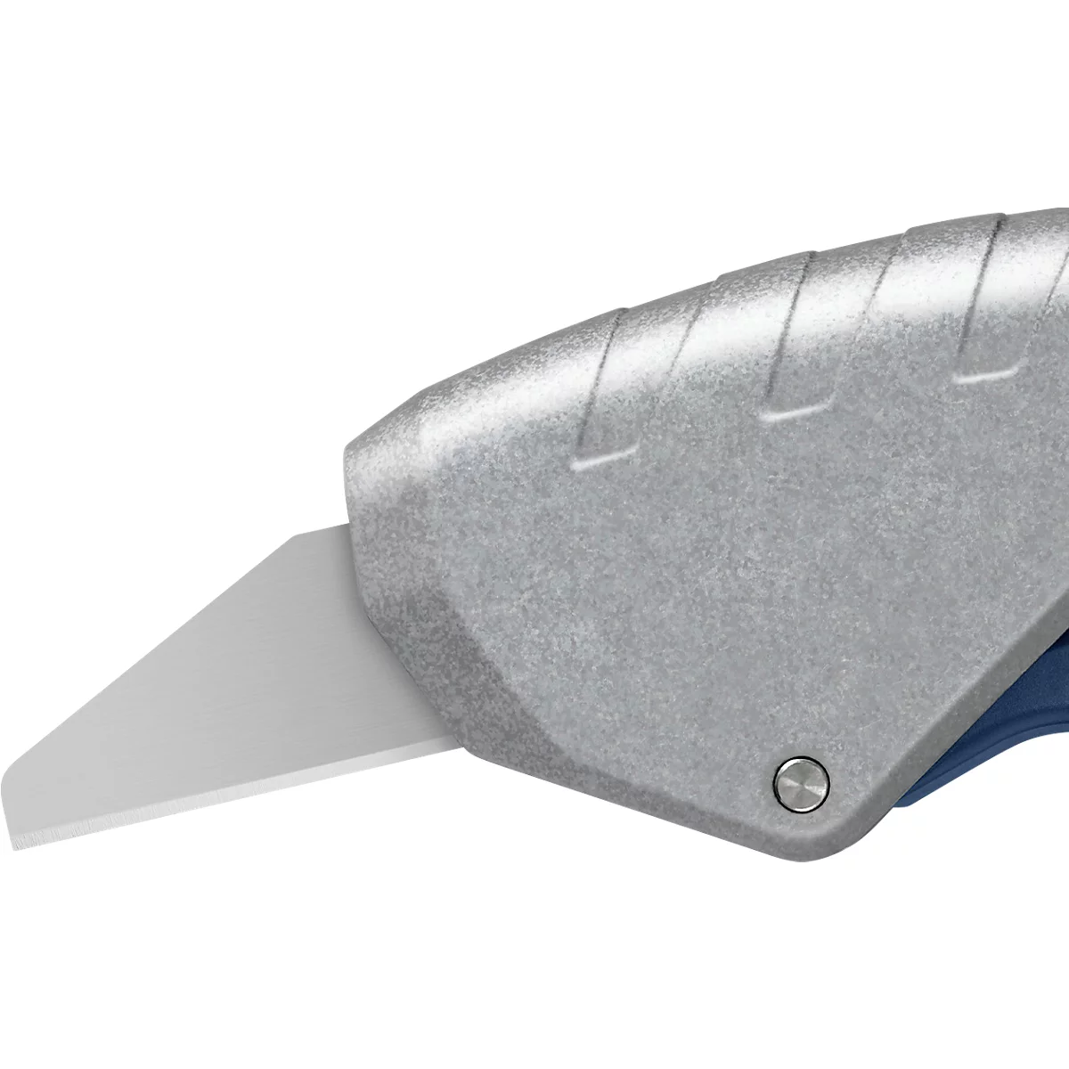 Martor 610 XDR veiligheidsmes, 3-in-1 hendel, automatische terugtrekking lemmet, metaal detecteerbaar, L 158 x B 27 x H 76 mm, staal/aluminium/kunststof, blauw