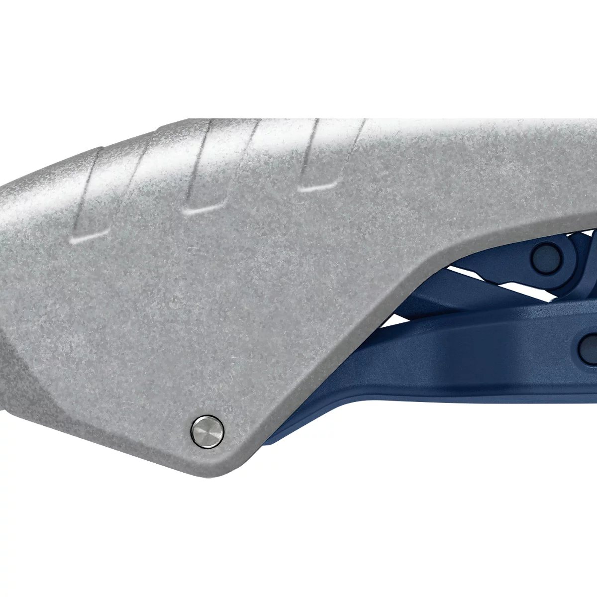 Martor 610 XDR veiligheidsmes, 3-in-1 hendel, automatische terugtrekking lemmet, metaal detecteerbaar, L 158 x B 27 x H 76 mm, staal/aluminium/kunststof, blauw