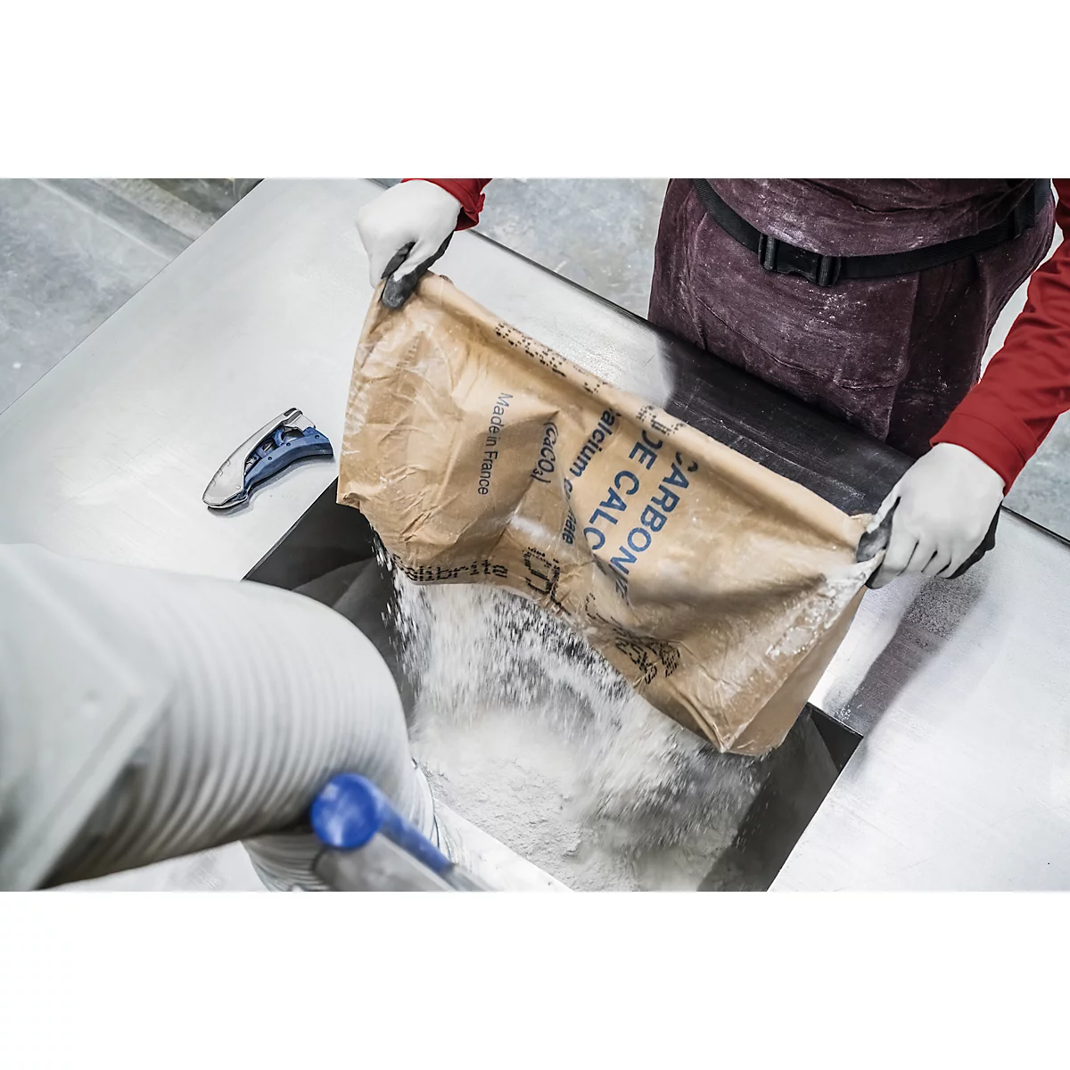 Martor 610 XDR veiligheidsmes, 3-in-1 hendel, automatische terugtrekking lemmet, metaal detecteerbaar, L 158 x B 27 x H 76 mm, staal/aluminium/kunststof, blauw
