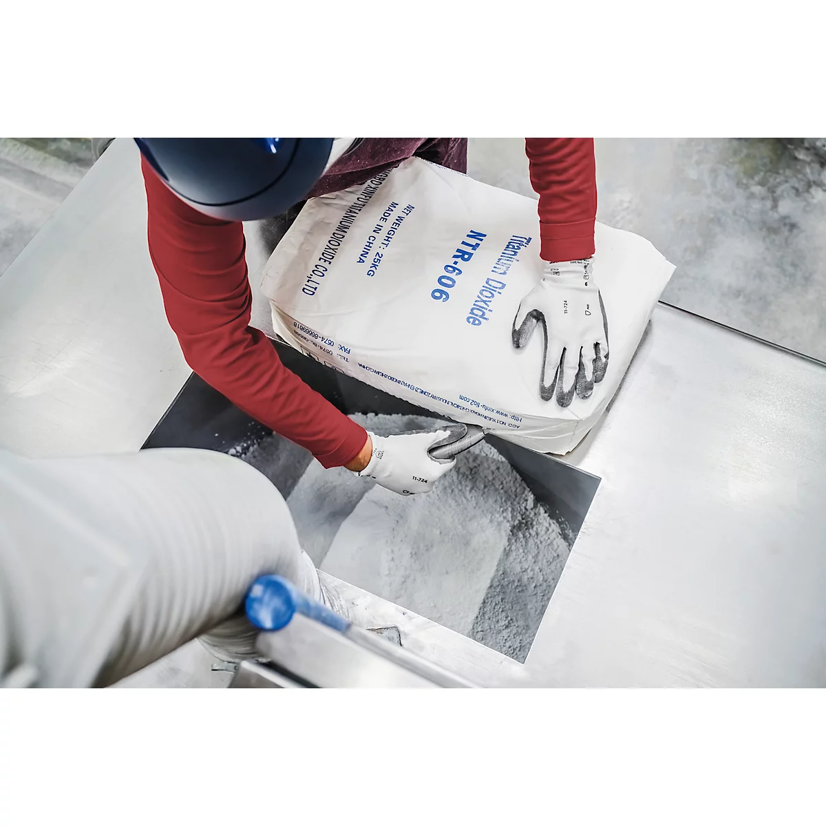 Martor 610 XDR veiligheidsmes, 3-in-1 hendel, automatische terugtrekking lemmet, metaal detecteerbaar, L 158 x B 27 x H 76 mm, staal/aluminium/kunststof, blauw