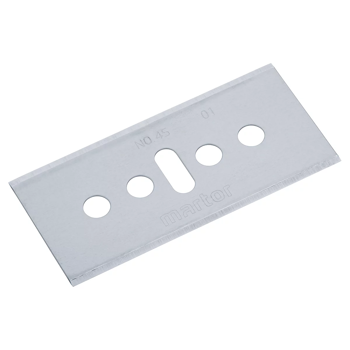 MARTOR industrieel mes 45, L 39 x B 18,4 mm, dubbel snijvlak, 10 stuks
