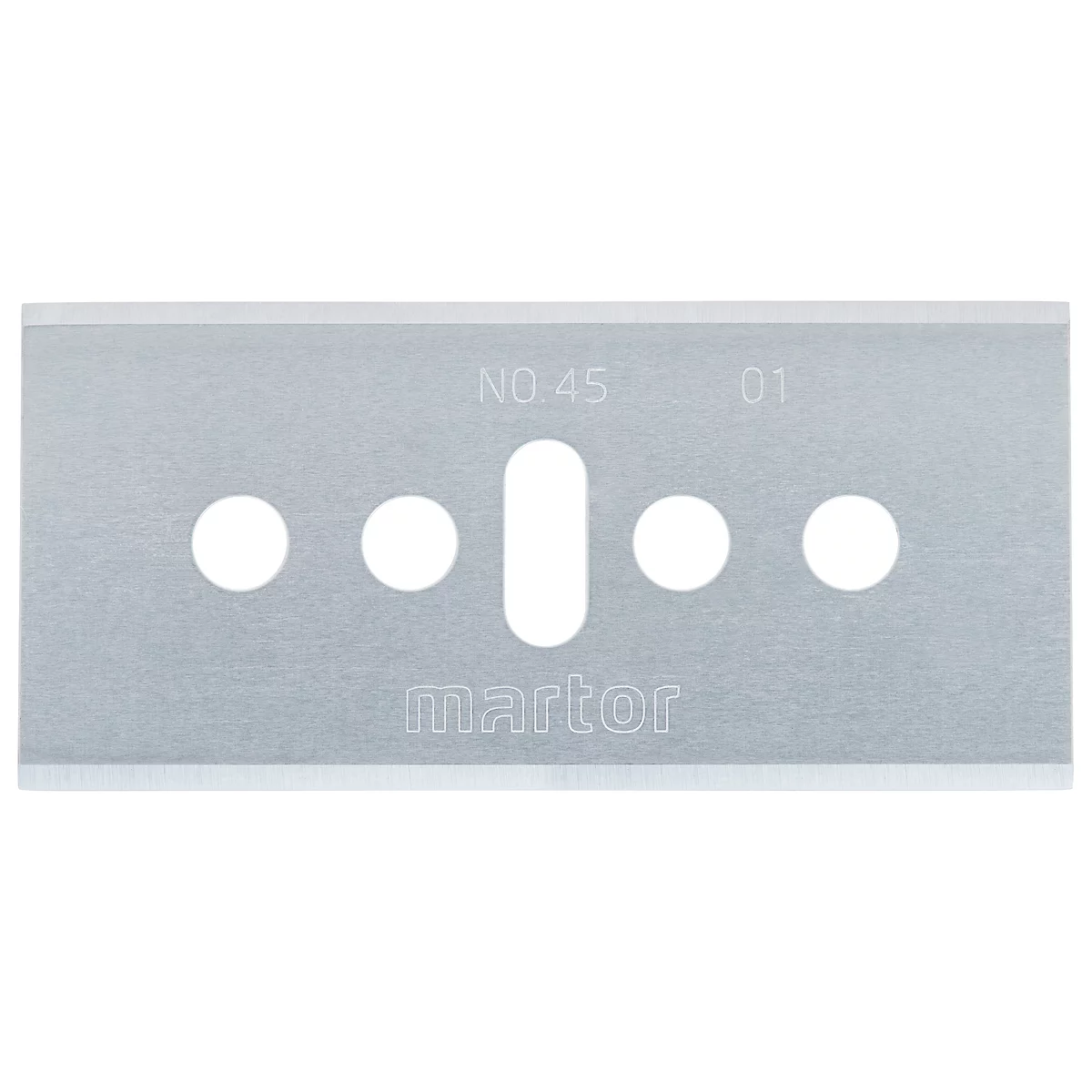 MARTOR industrieel mes 45, L 39 x B 18,4 mm, dubbel snijvlak, 10 stuks