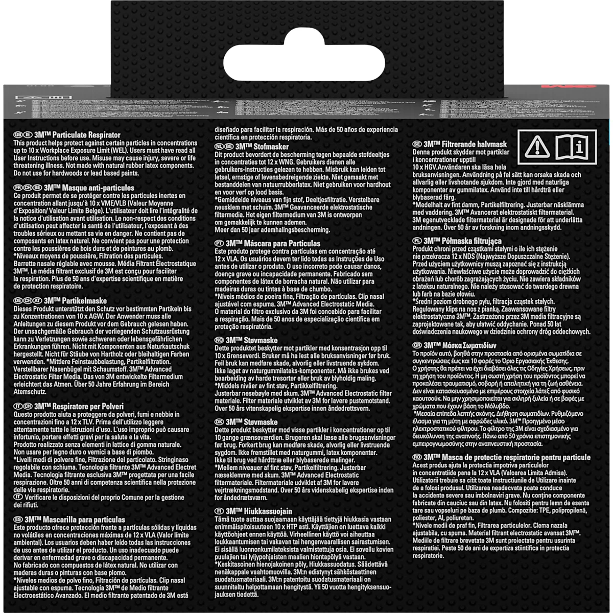 Masque de protection respiratoire 3M 8710E, à usage unique, type masque à particules FFP1, EN 149:2001 + A1:2009, sans valve, polypropylène, blanc, 3 pièces