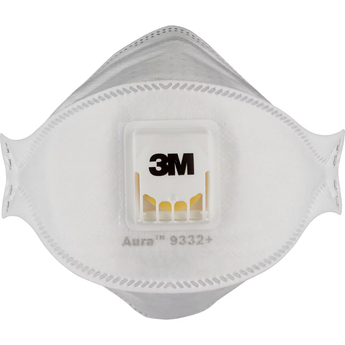 Masque de protection respiratoire 3M Aura Cool Flow 9332+, à usage unique, type masque à particules FFP3, EN 149:2001 + A1:2009, avec valve, polypropylène, blanc, 10 pièces