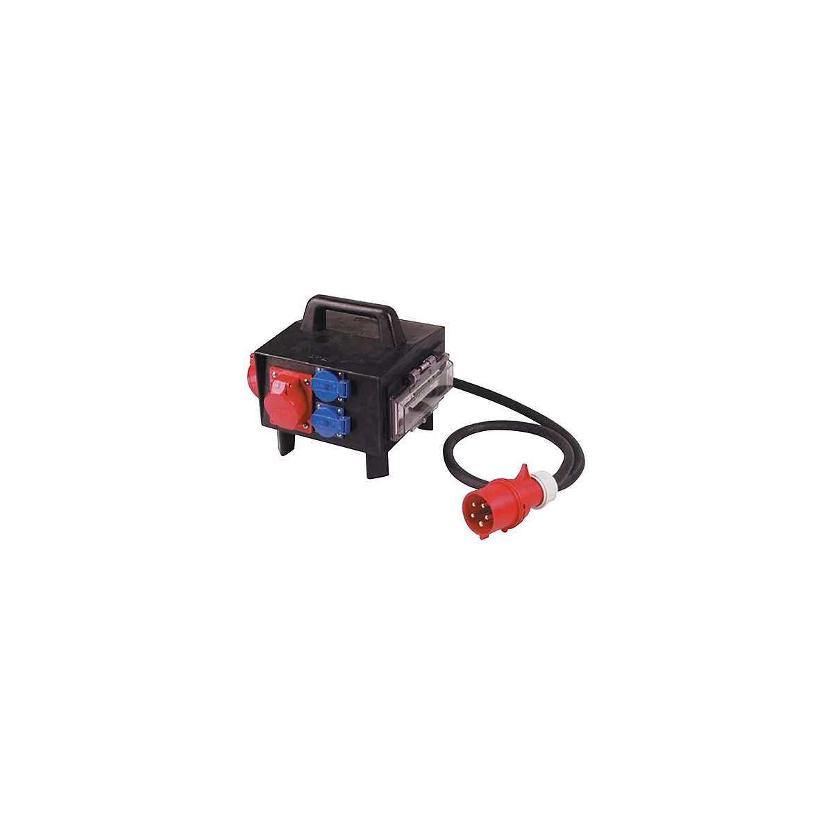 Massief rubberen verdeelkast CEE-32 A,5-polig 1xCEE 32 A,2xCEE 16 A,3x230V