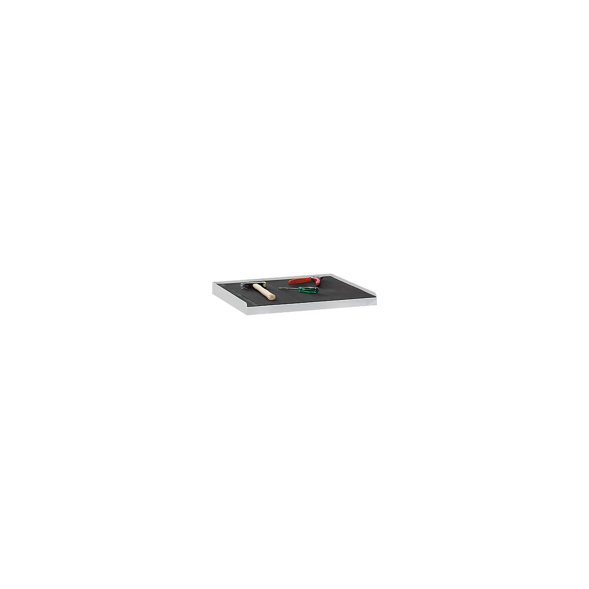 Mat van geribbeld rubber, voor gereedschapskasten, 495 x 495 mm
