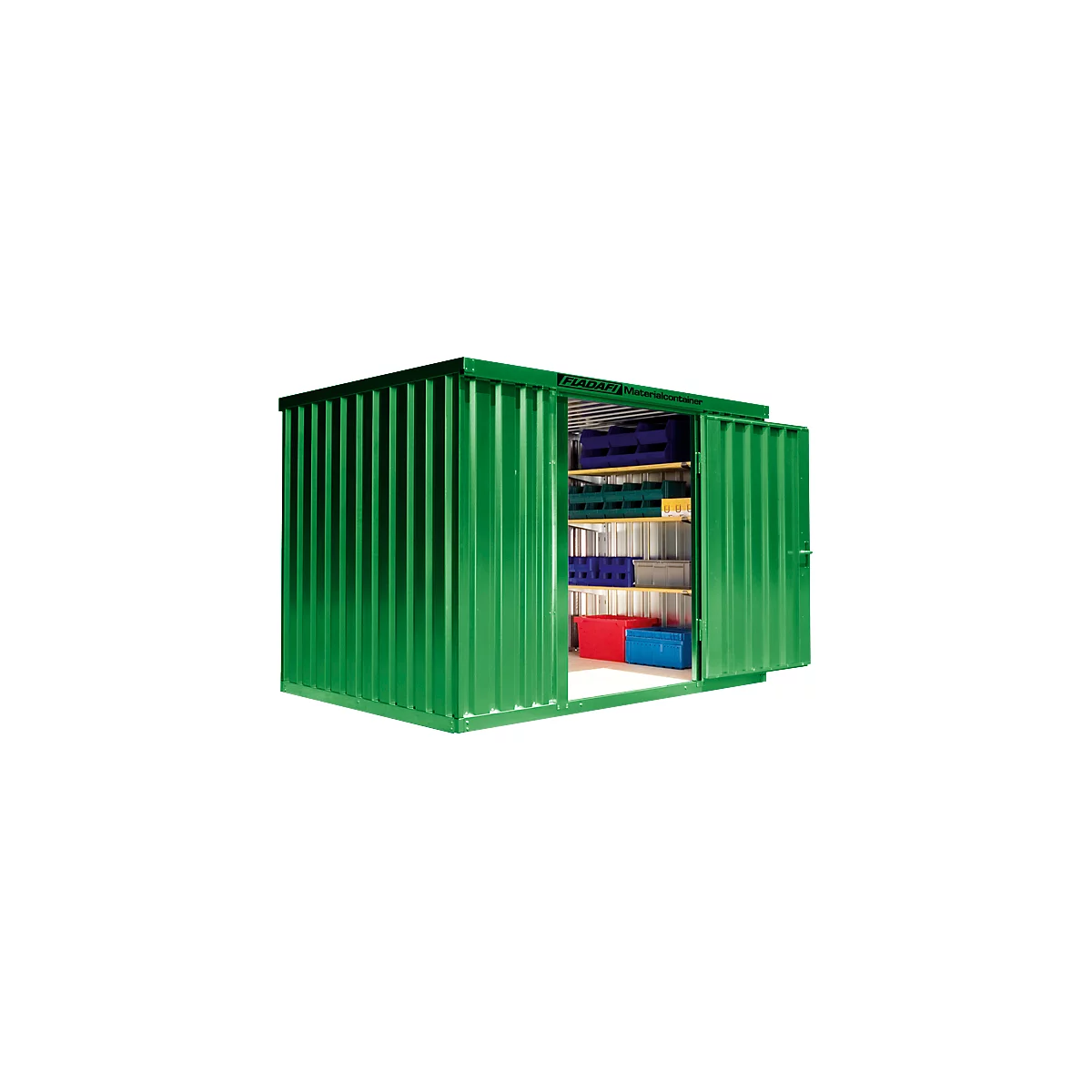 Materiaalcontainer mod. 1320, gelakt, gemonteerd
